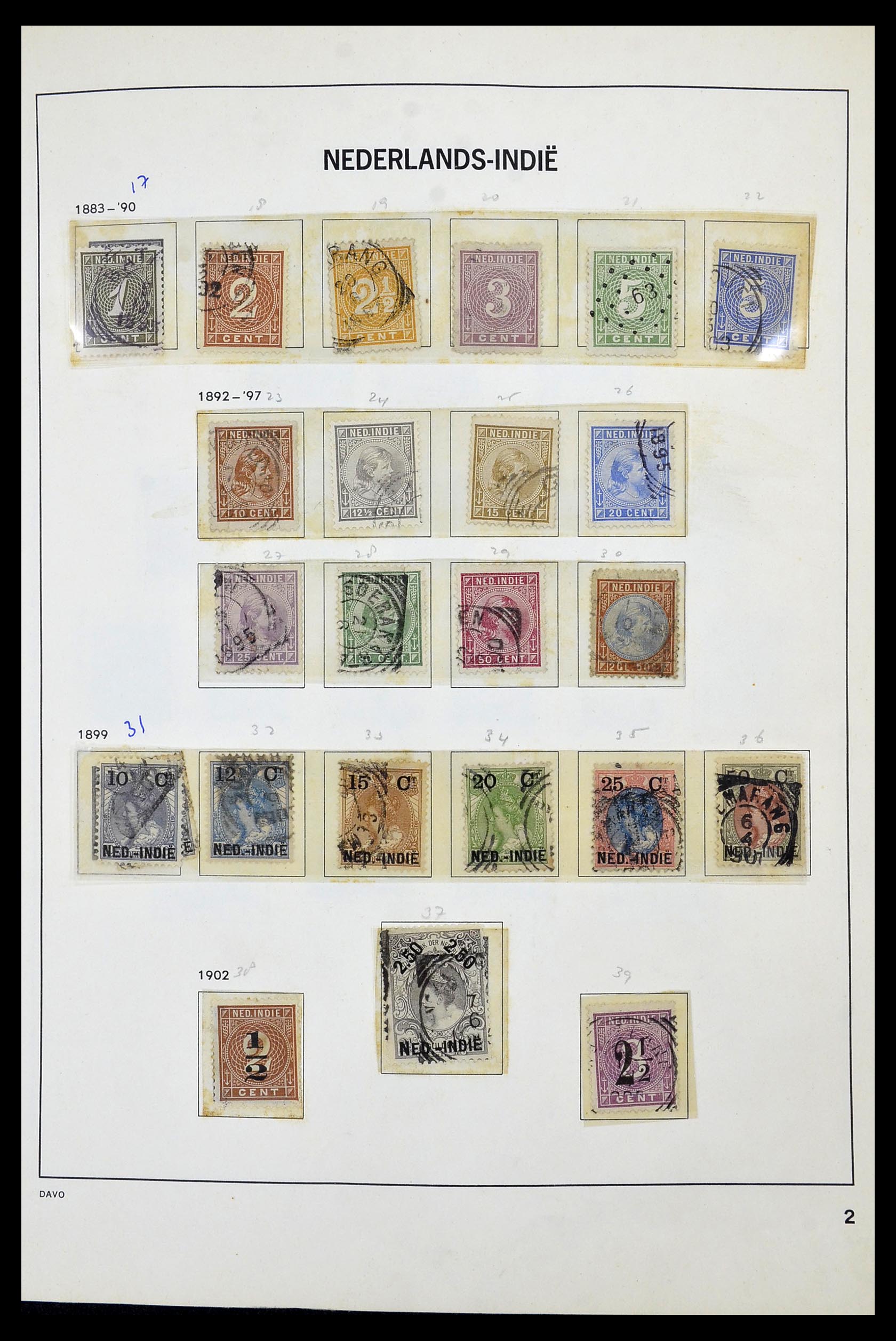 34520 002 - Postzegelverzameling 34520 Overzeese gebiedsdelen 1864-1975.