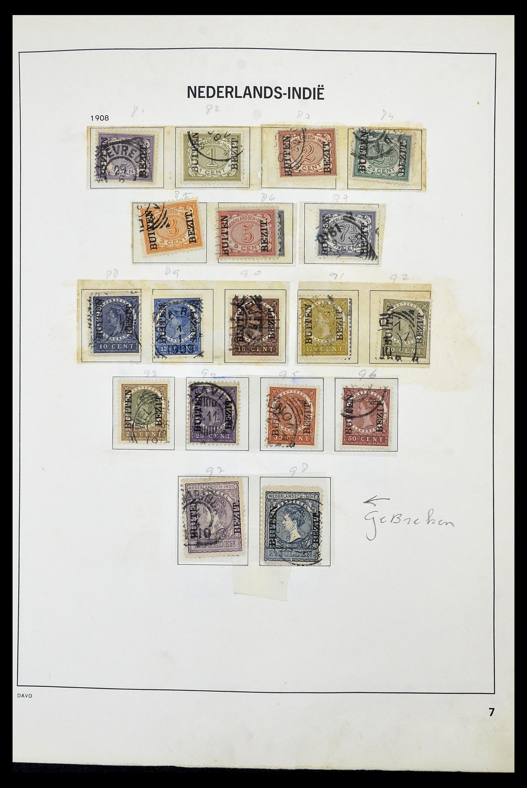 34520 007 - Postzegelverzameling 34520 Overzeese gebiedsdelen 1864-1975.