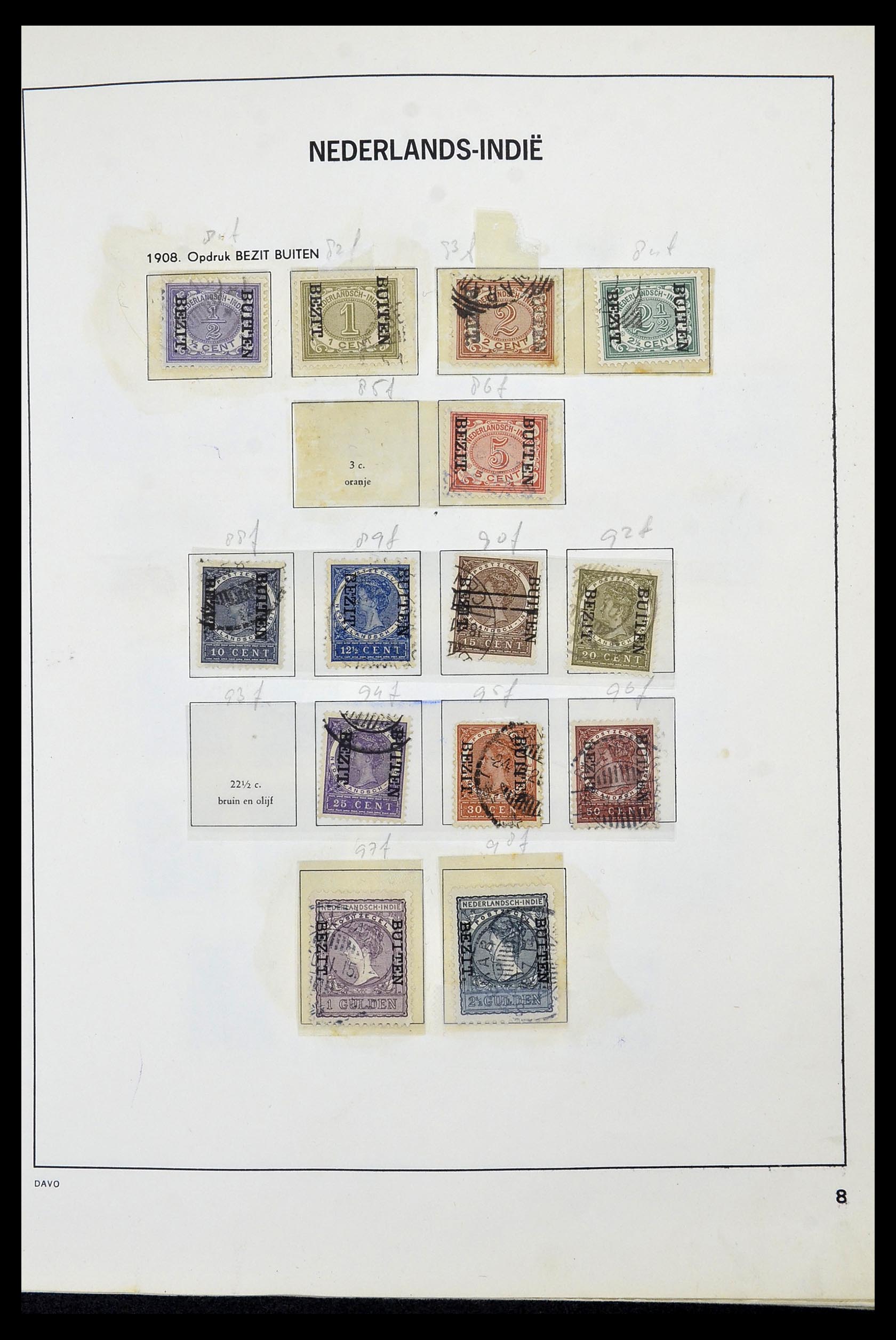 34520 008 - Postzegelverzameling 34520 Overzeese gebiedsdelen 1864-1975.