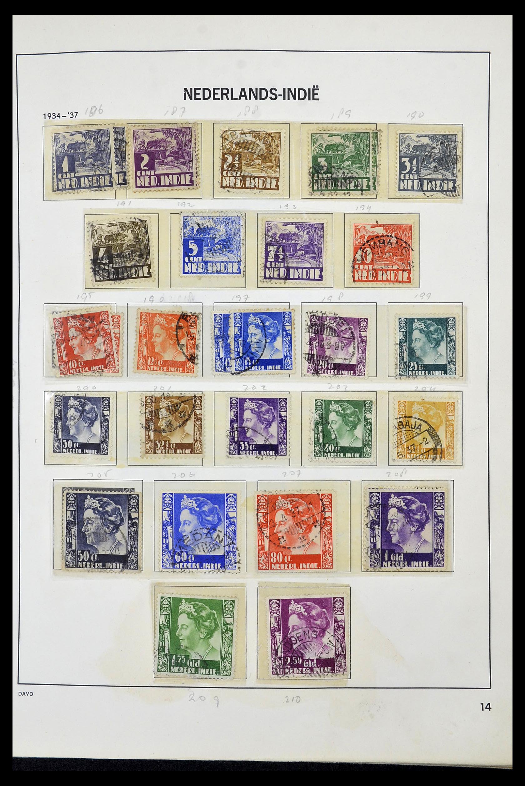 34520 014 - Postzegelverzameling 34520 Overzeese gebiedsdelen 1864-1975.