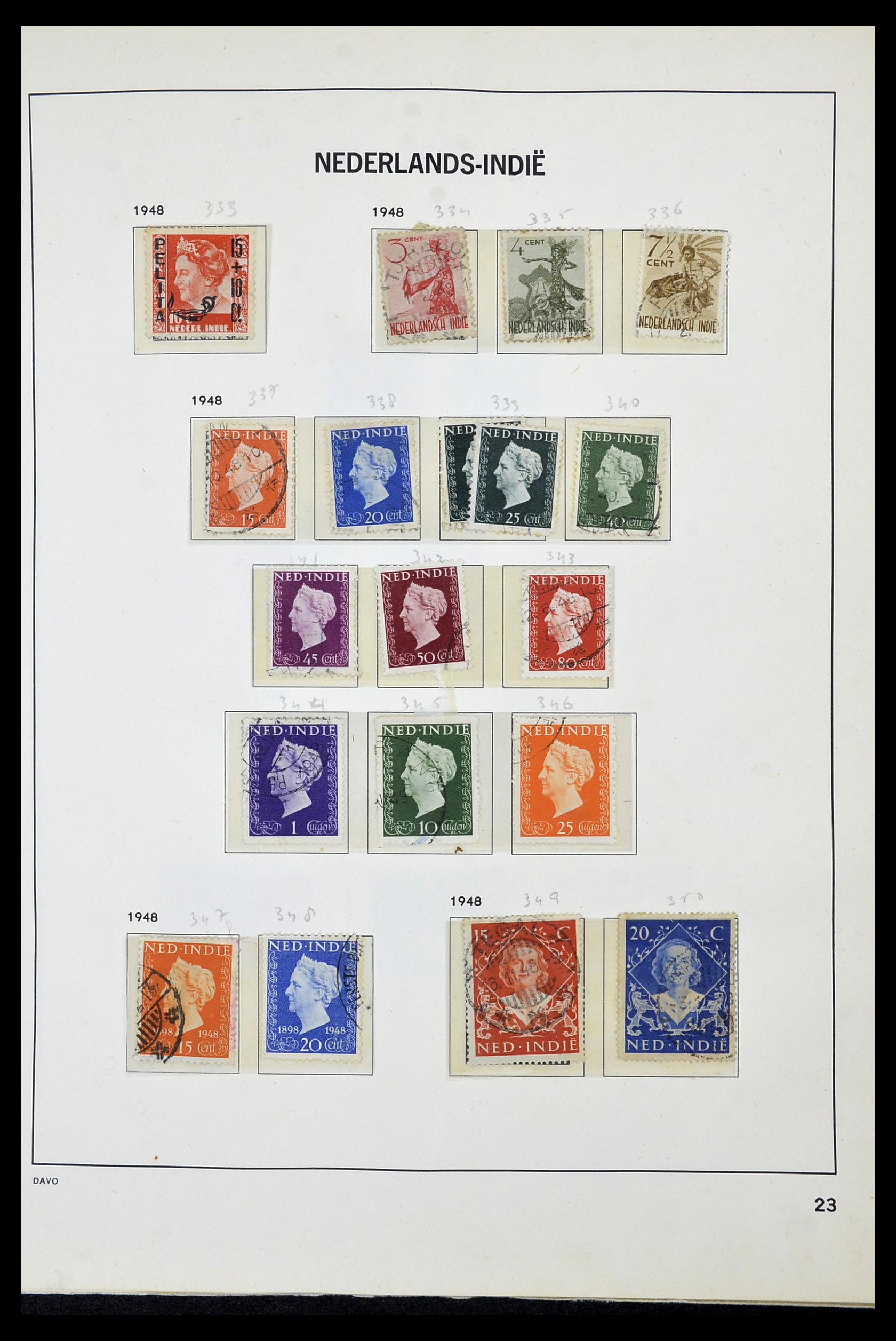 34520 023 - Postzegelverzameling 34520 Overzeese gebiedsdelen 1864-1975.