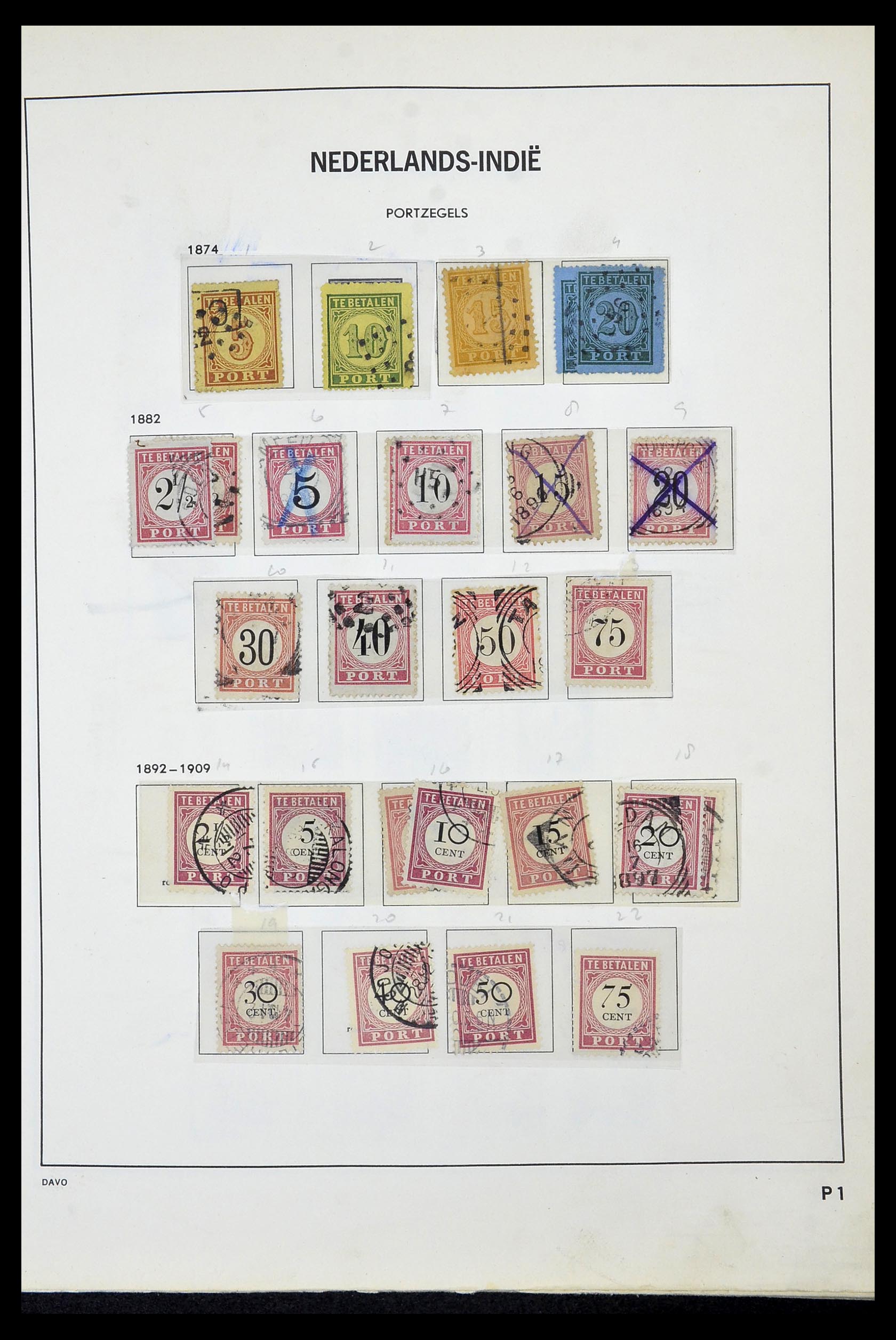 34520 026 - Postzegelverzameling 34520 Overzeese gebiedsdelen 1864-1975.