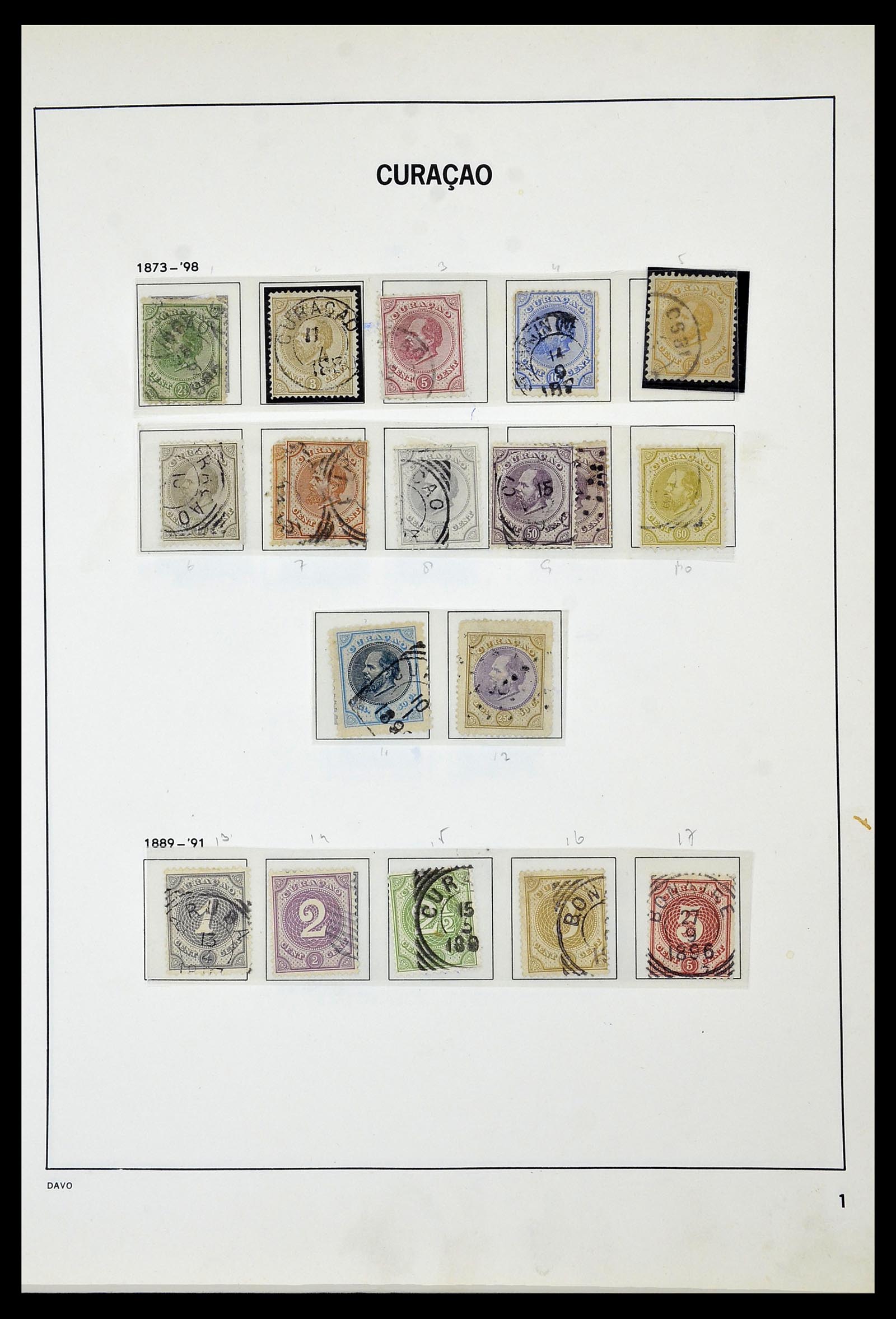 34520 041 - Postzegelverzameling 34520 Overzeese gebiedsdelen 1864-1975.