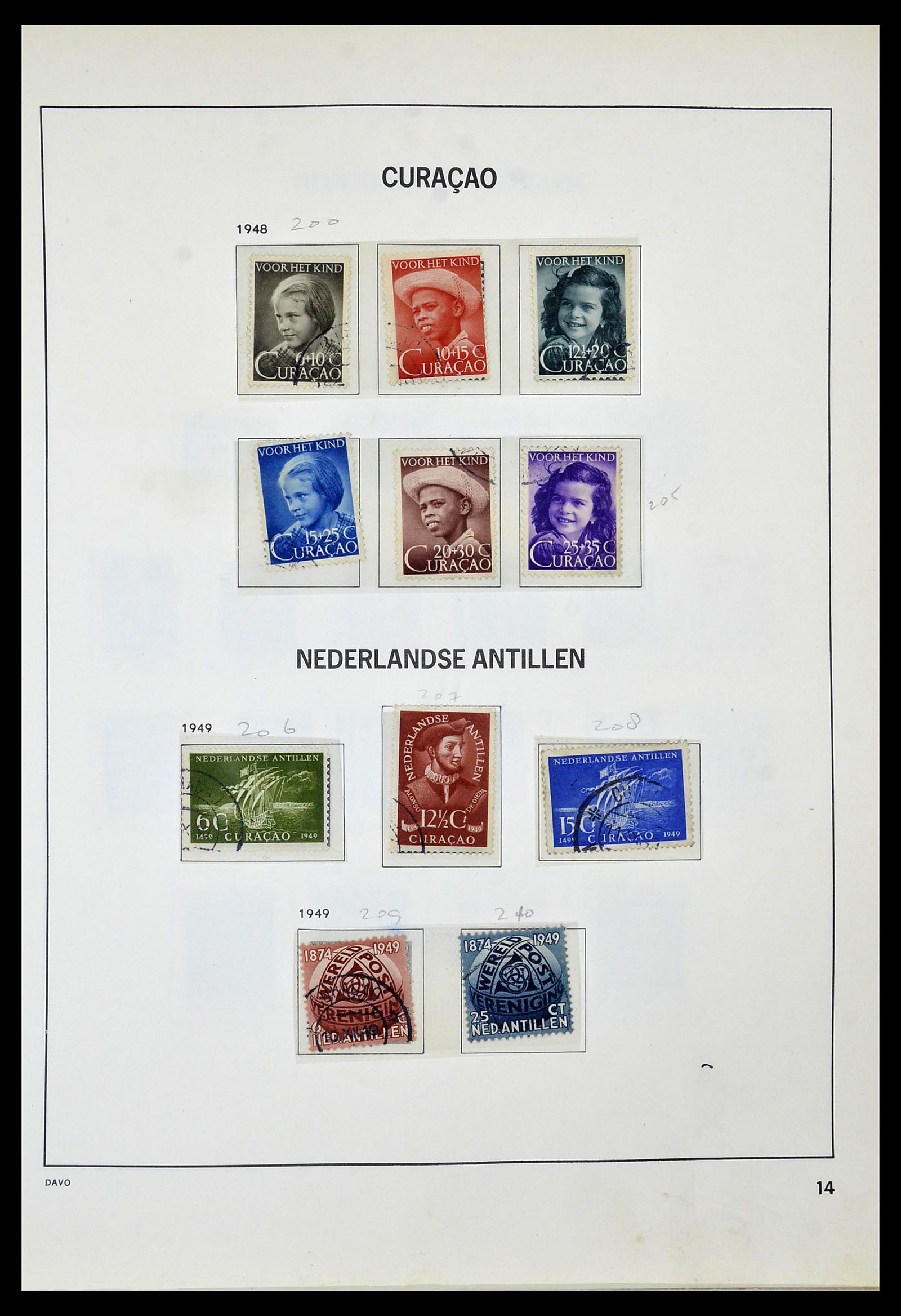 34520 054 - Postzegelverzameling 34520 Overzeese gebiedsdelen 1864-1975.