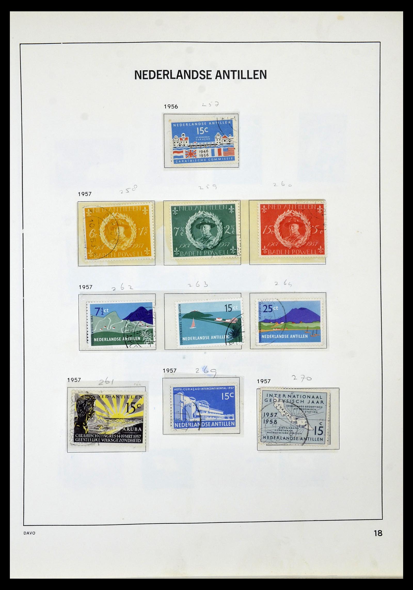 34520 058 - Postzegelverzameling 34520 Overzeese gebiedsdelen 1864-1975.