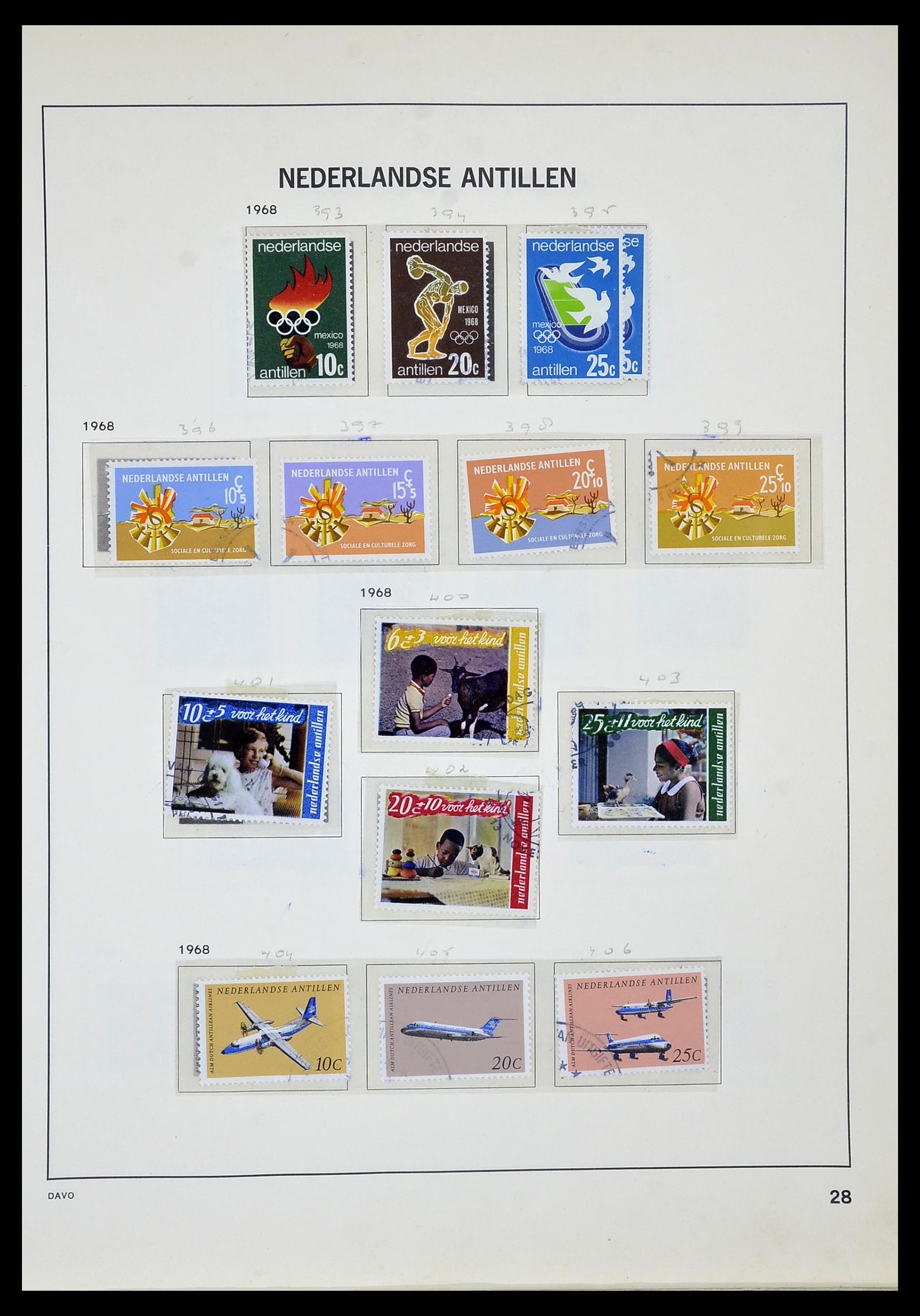 34520 069 - Stamp Collection 34520 Dutch territories 1864-1975.