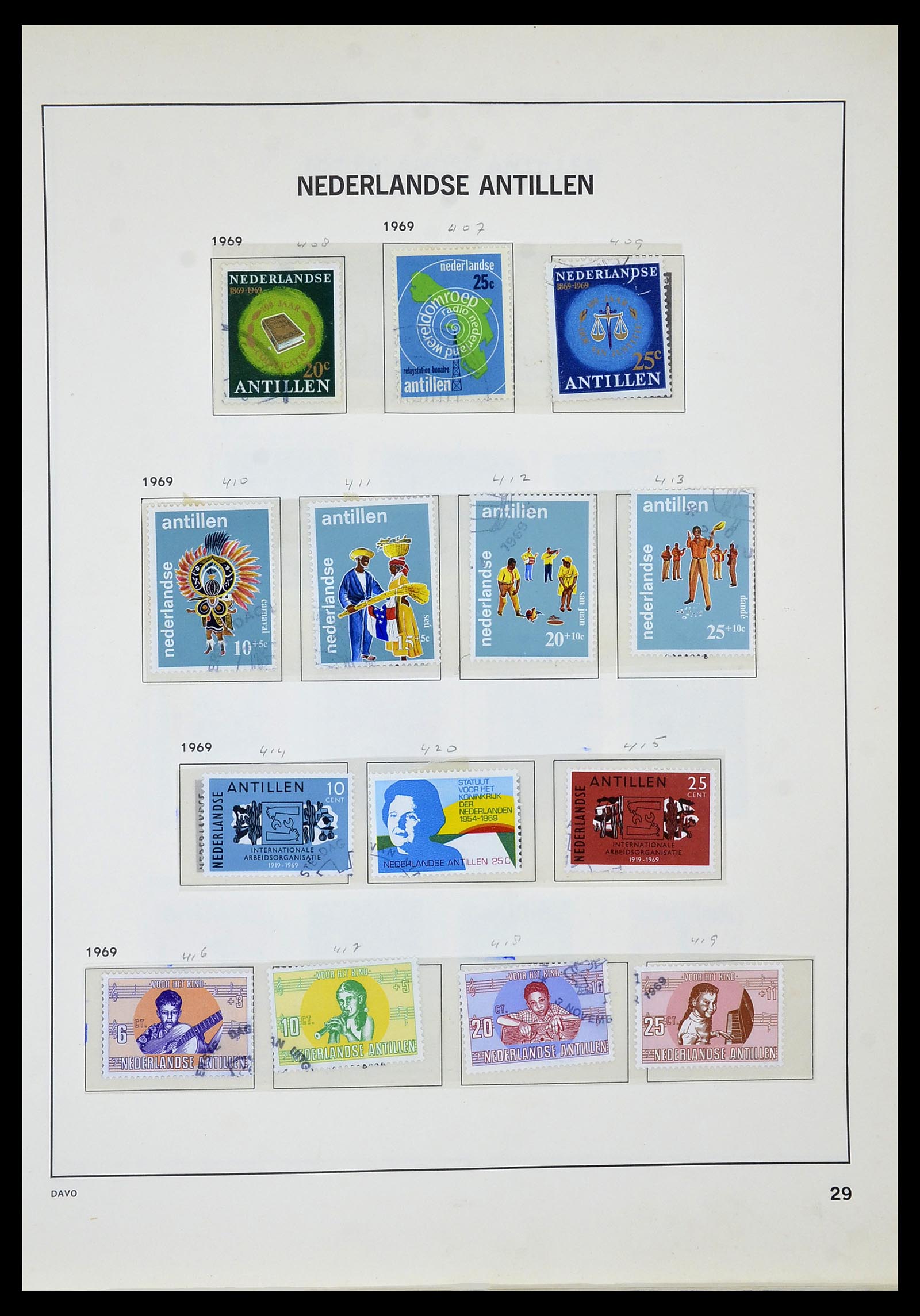34520 070 - Stamp Collection 34520 Dutch territories 1864-1975.