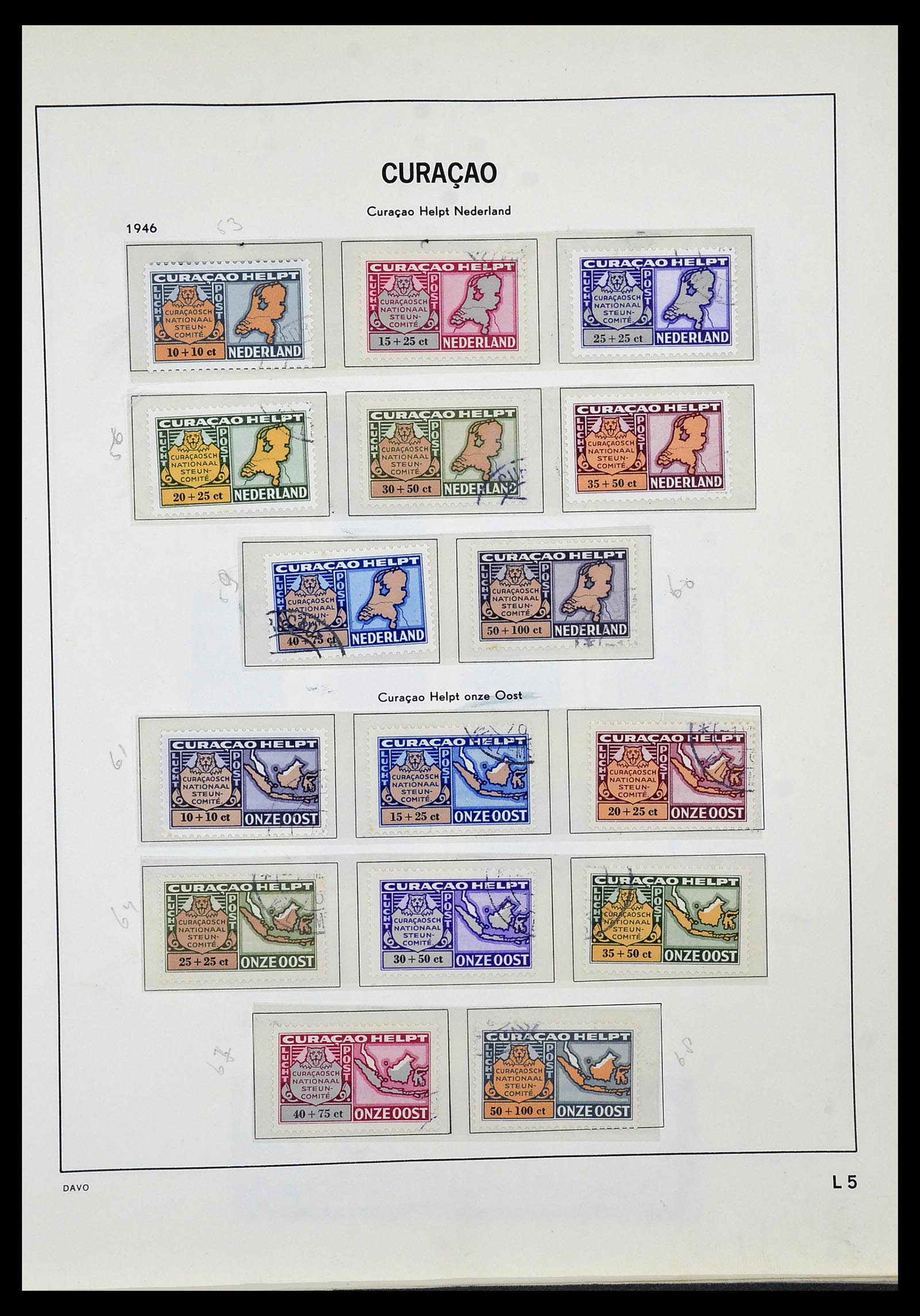 34520 077 - Stamp Collection 34520 Dutch territories 1864-1975.