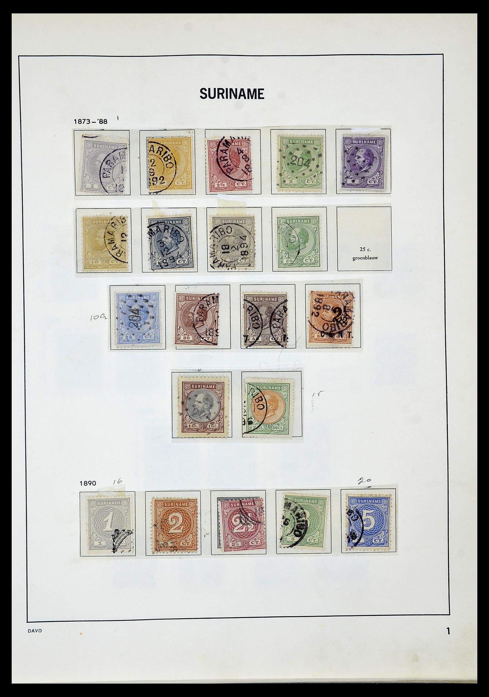34520 082 - Stamp Collection 34520 Dutch territories 1864-1975.