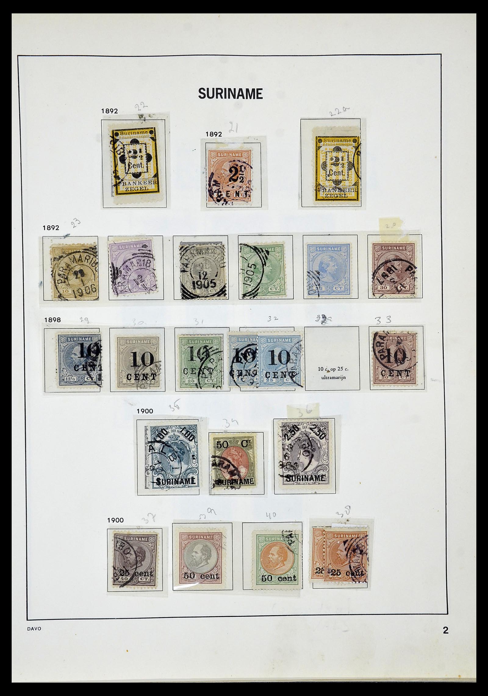34520 083 - Stamp Collection 34520 Dutch territories 1864-1975.