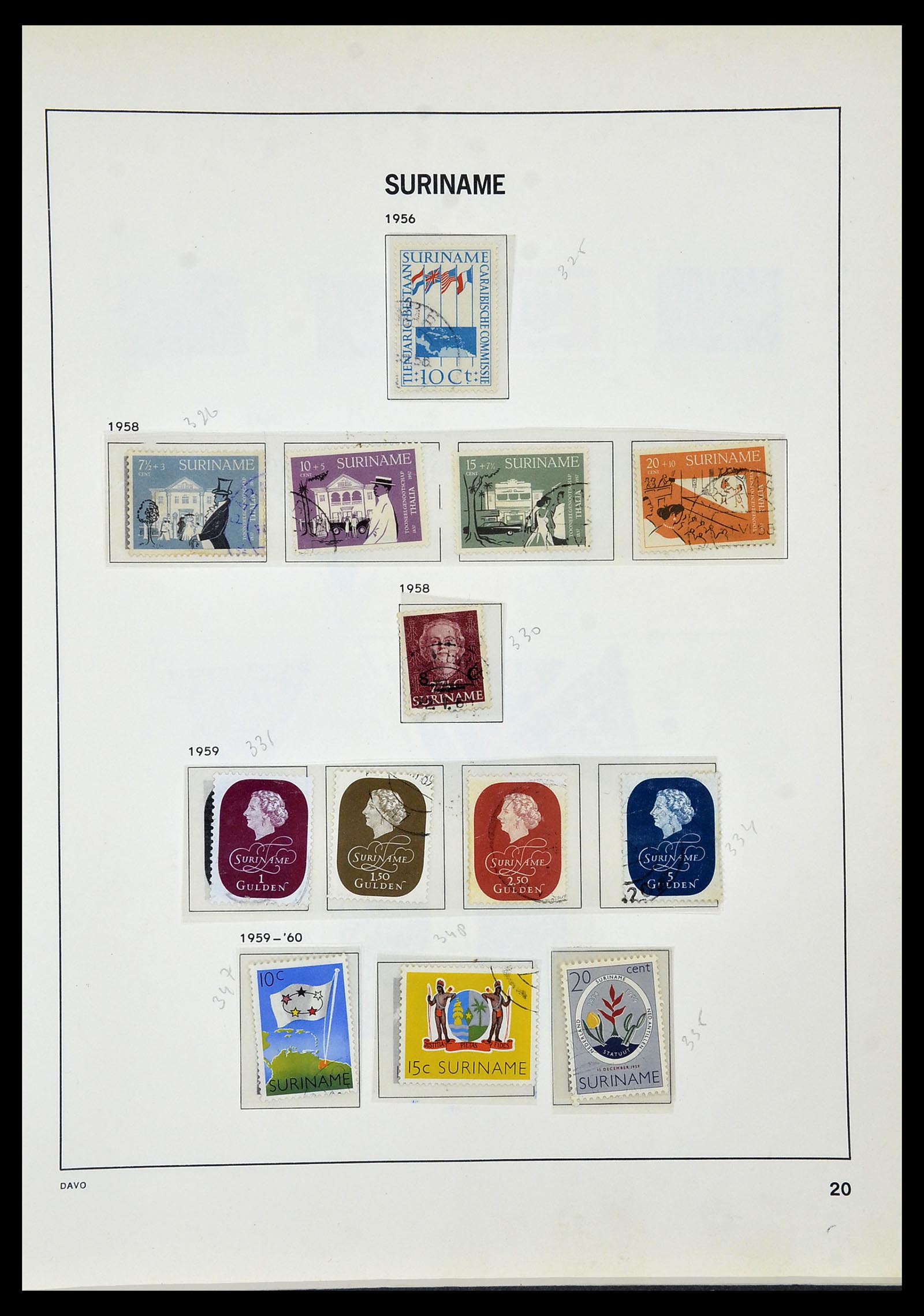 34520 101 - Postzegelverzameling 34520 Overzeese gebiedsdelen 1864-1975.