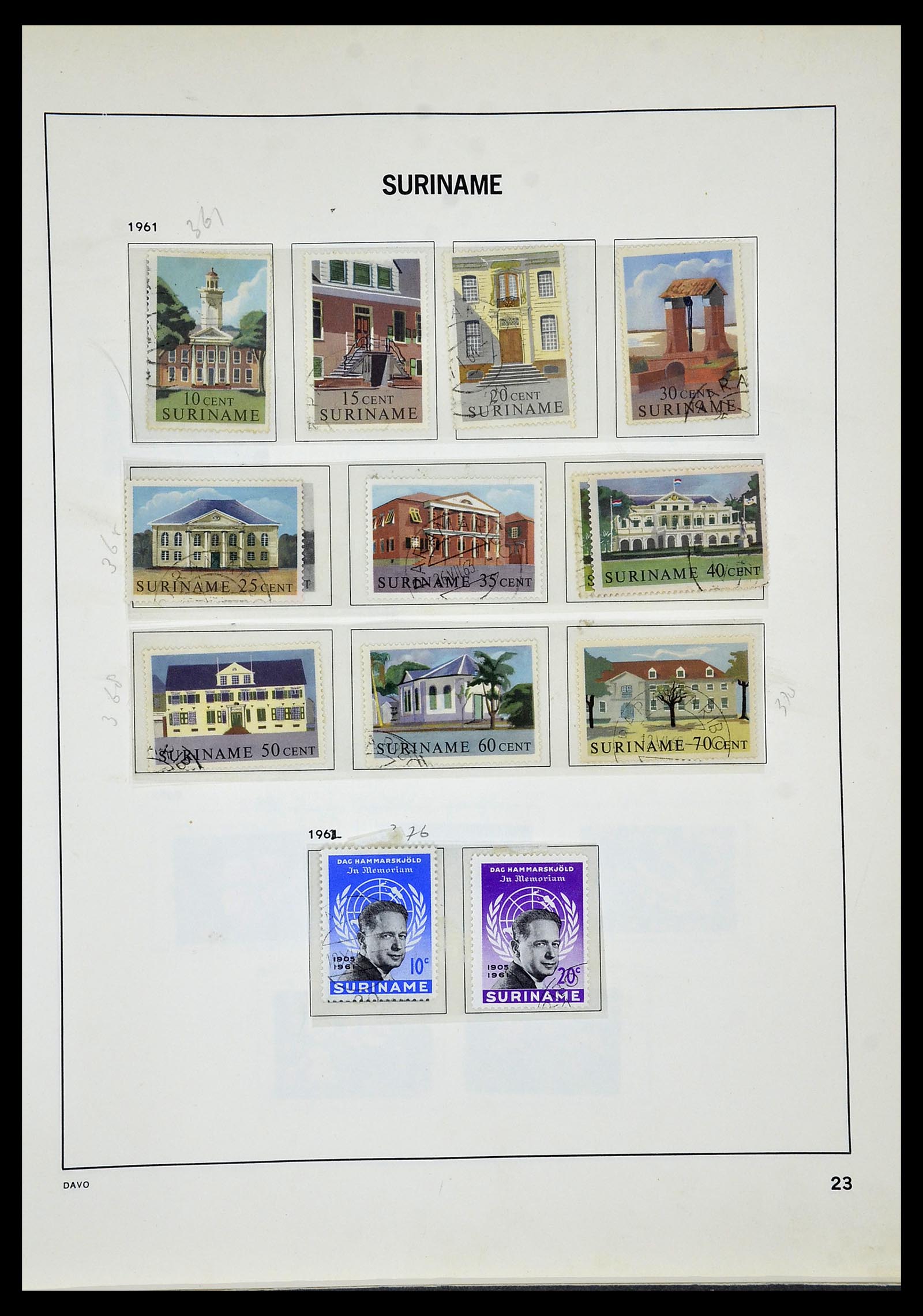 34520 104 - Postzegelverzameling 34520 Overzeese gebiedsdelen 1864-1975.