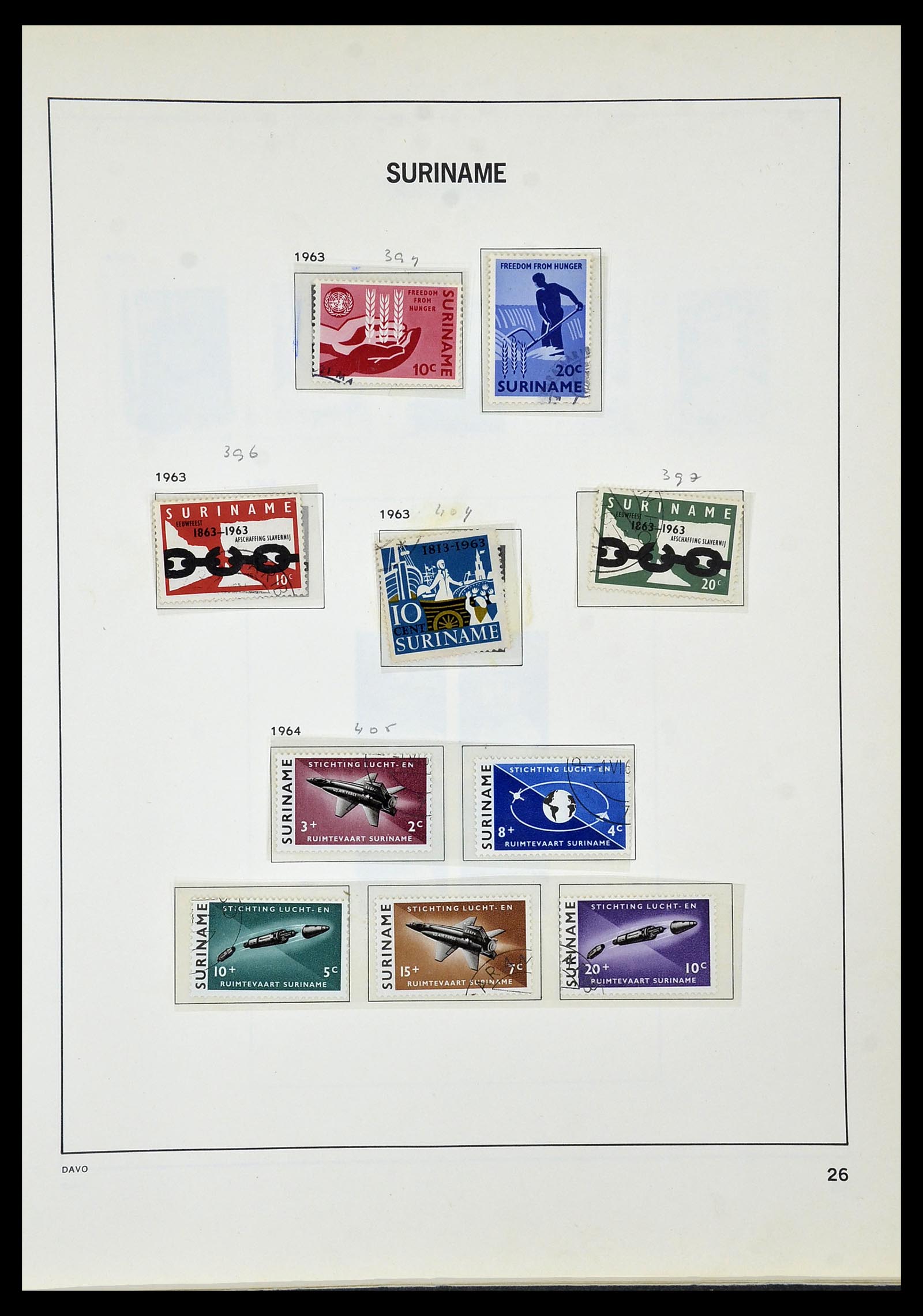 34520 107 - Stamp Collection 34520 Dutch territories 1864-1975.