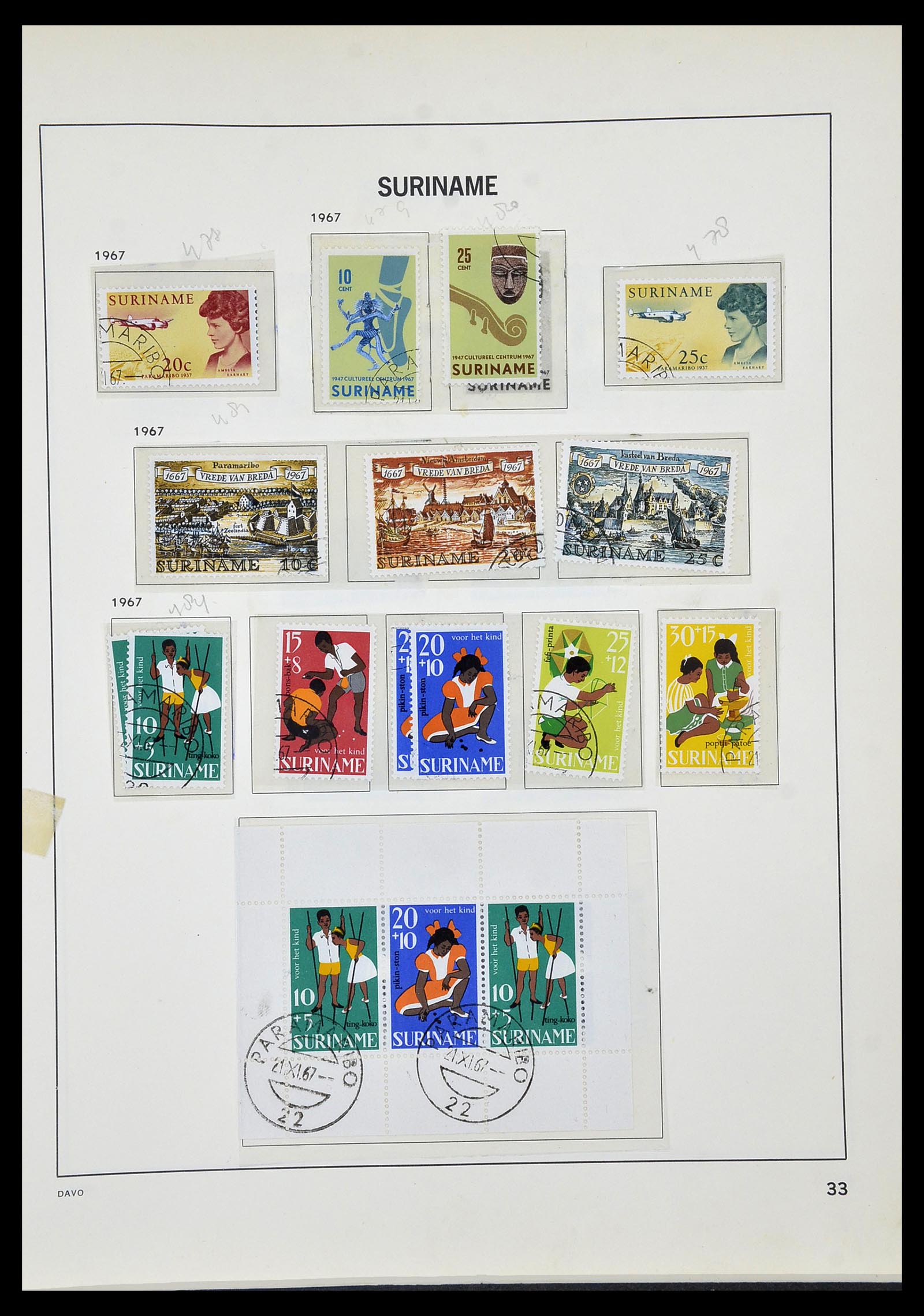 34520 115 - Stamp Collection 34520 Dutch territories 1864-1975.