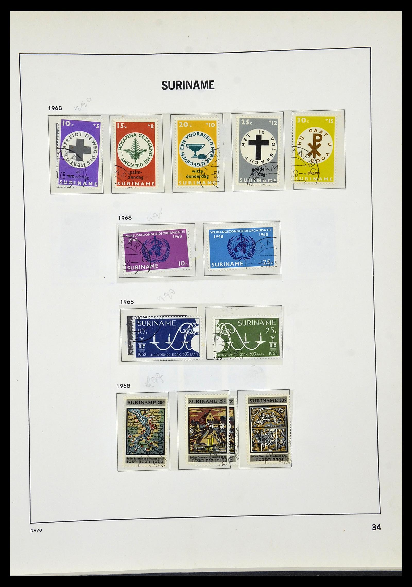 34520 116 - Stamp Collection 34520 Dutch territories 1864-1975.