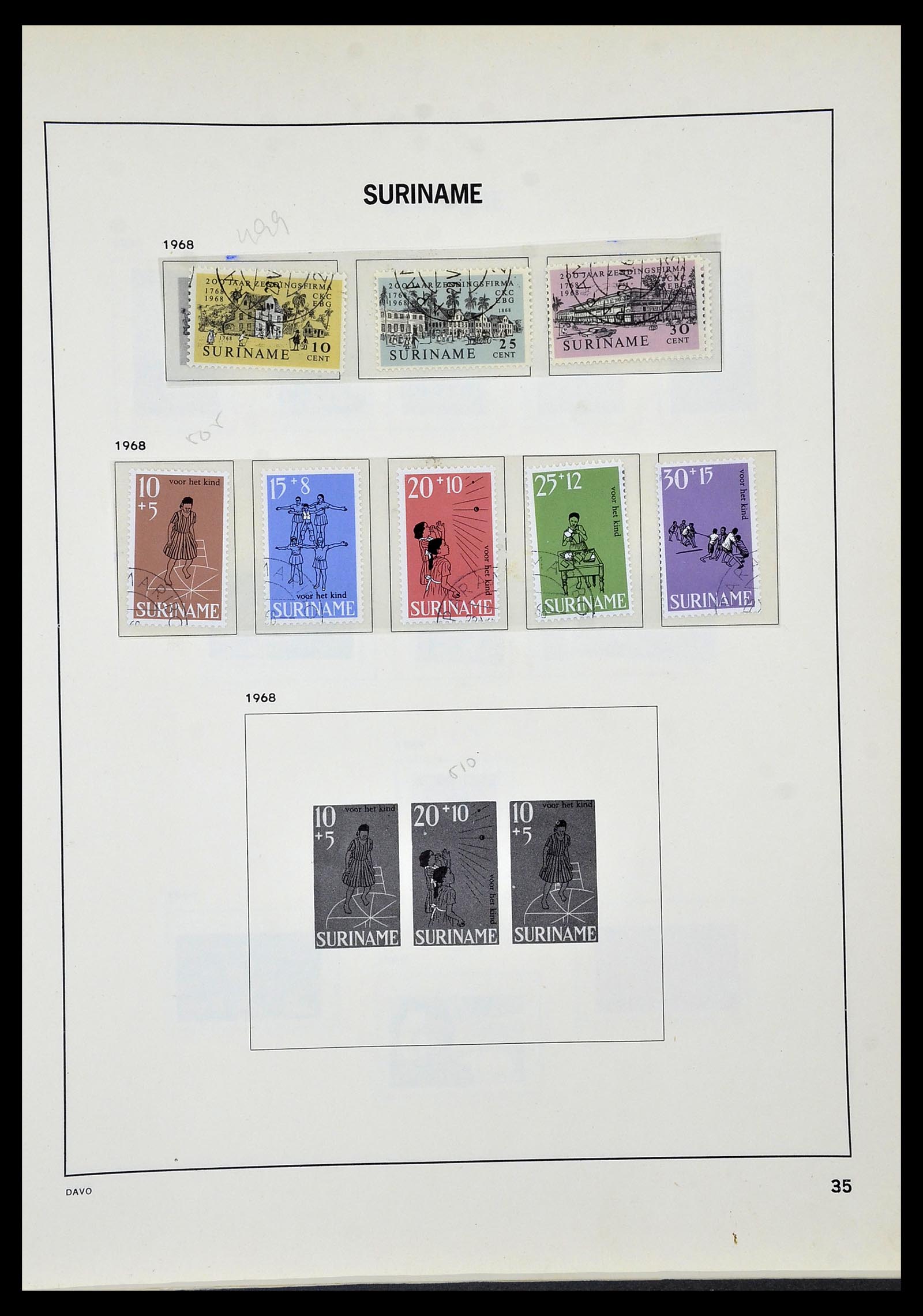 34520 117 - Postzegelverzameling 34520 Overzeese gebiedsdelen 1864-1975.