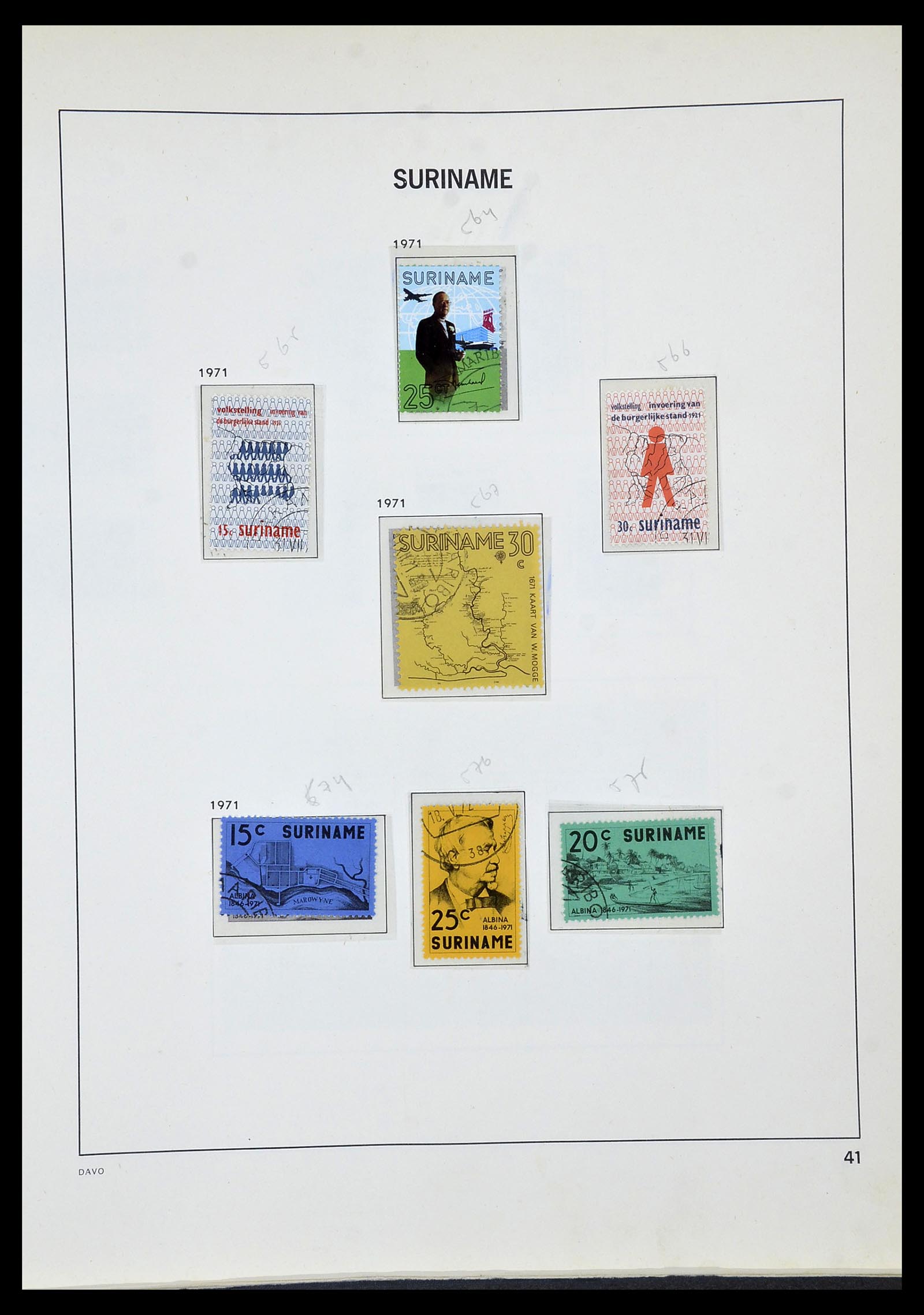 34520 123 - Postzegelverzameling 34520 Overzeese gebiedsdelen 1864-1975.