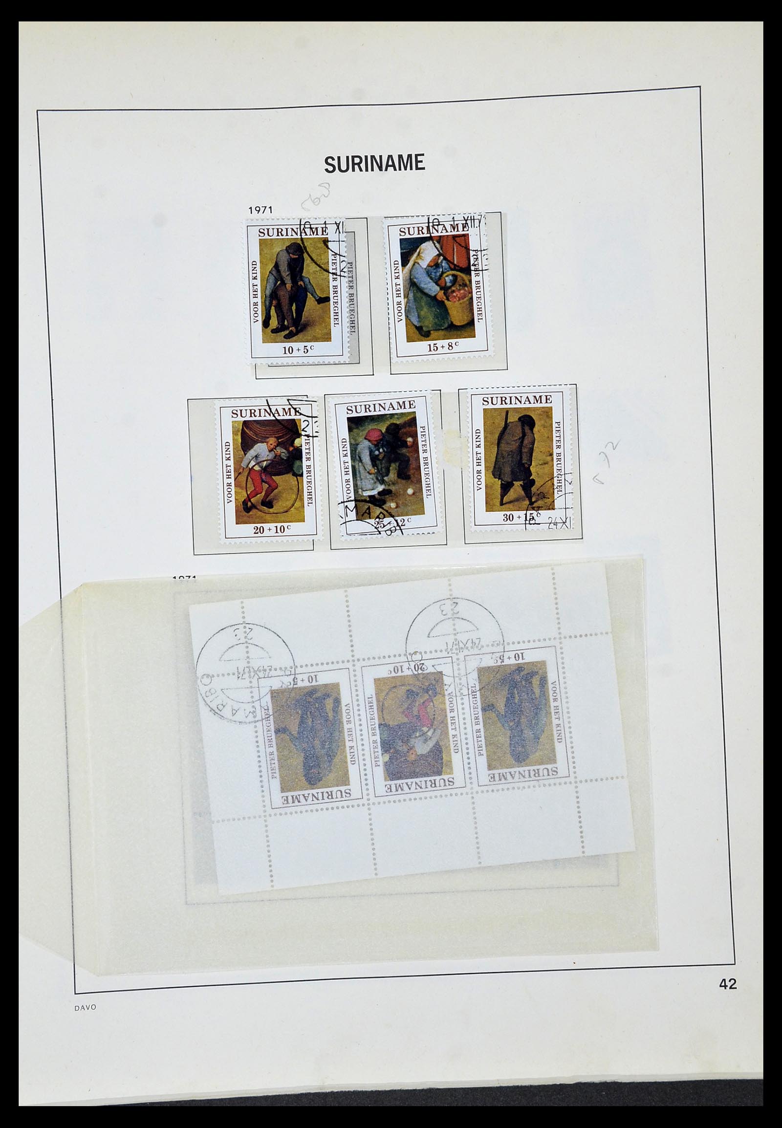 34520 124 - Postzegelverzameling 34520 Overzeese gebiedsdelen 1864-1975.