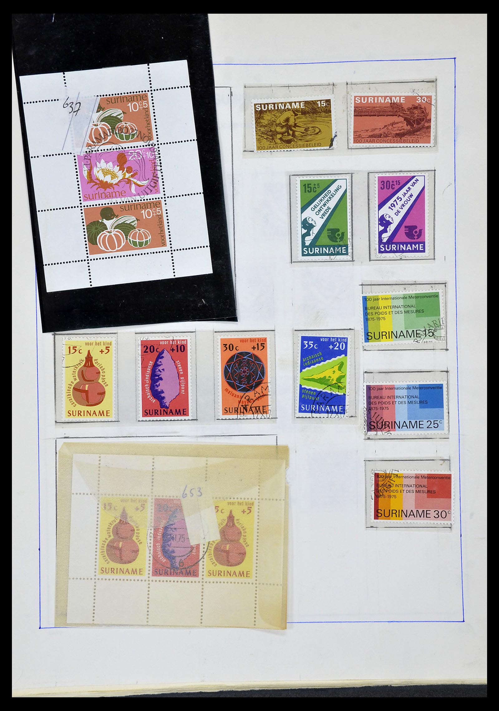 34520 129 - Postzegelverzameling 34520 Overzeese gebiedsdelen 1864-1975.