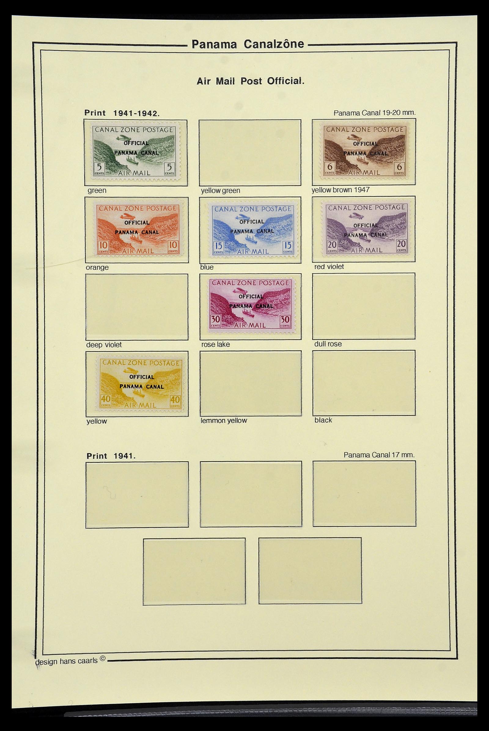 34521 013 - Postzegelverzameling 34521 USA kanaalzone 1904-1951.