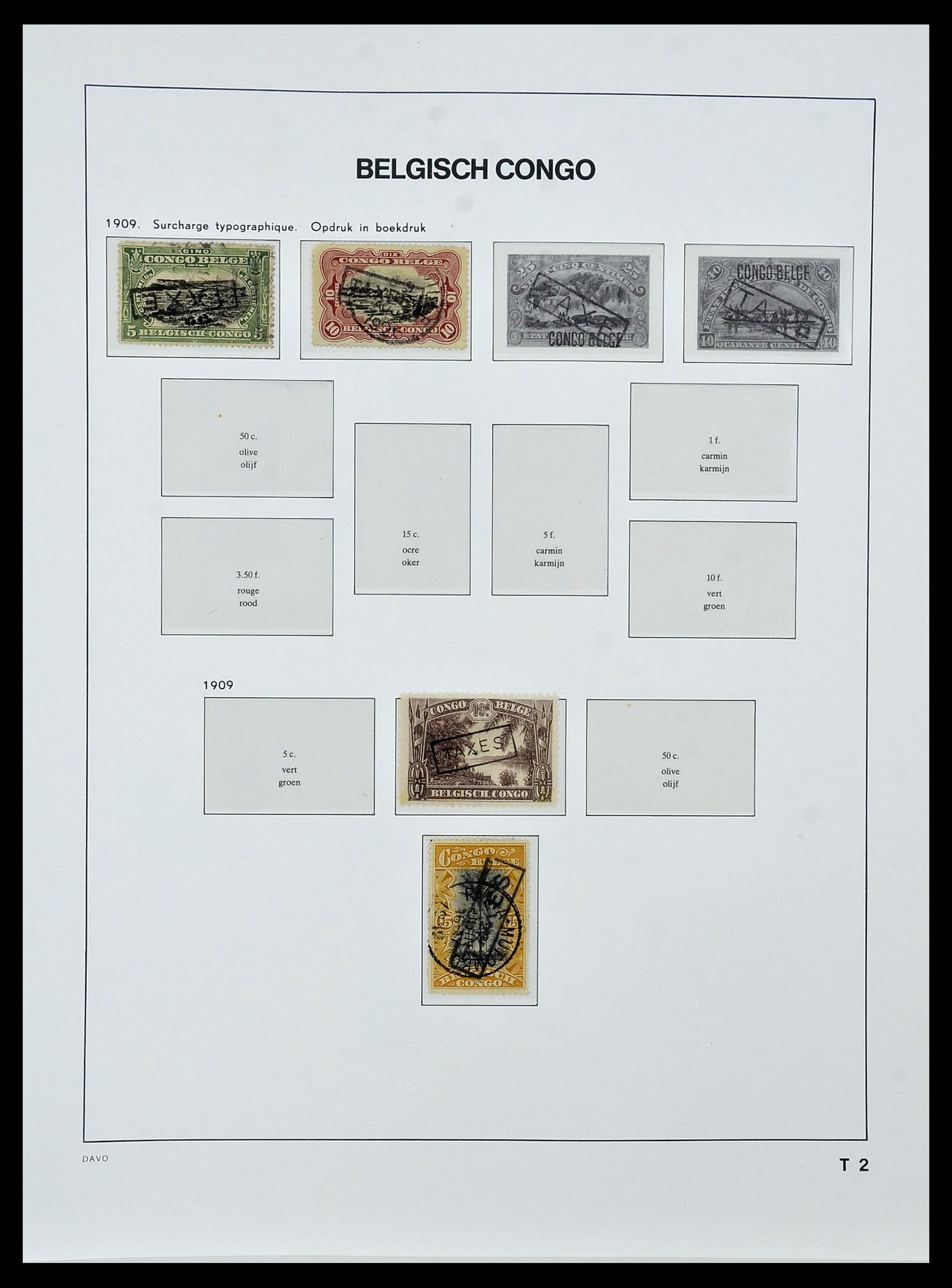 34522 029 - Postzegelverzameling 34522 Belgisch Congo 1886-1960.