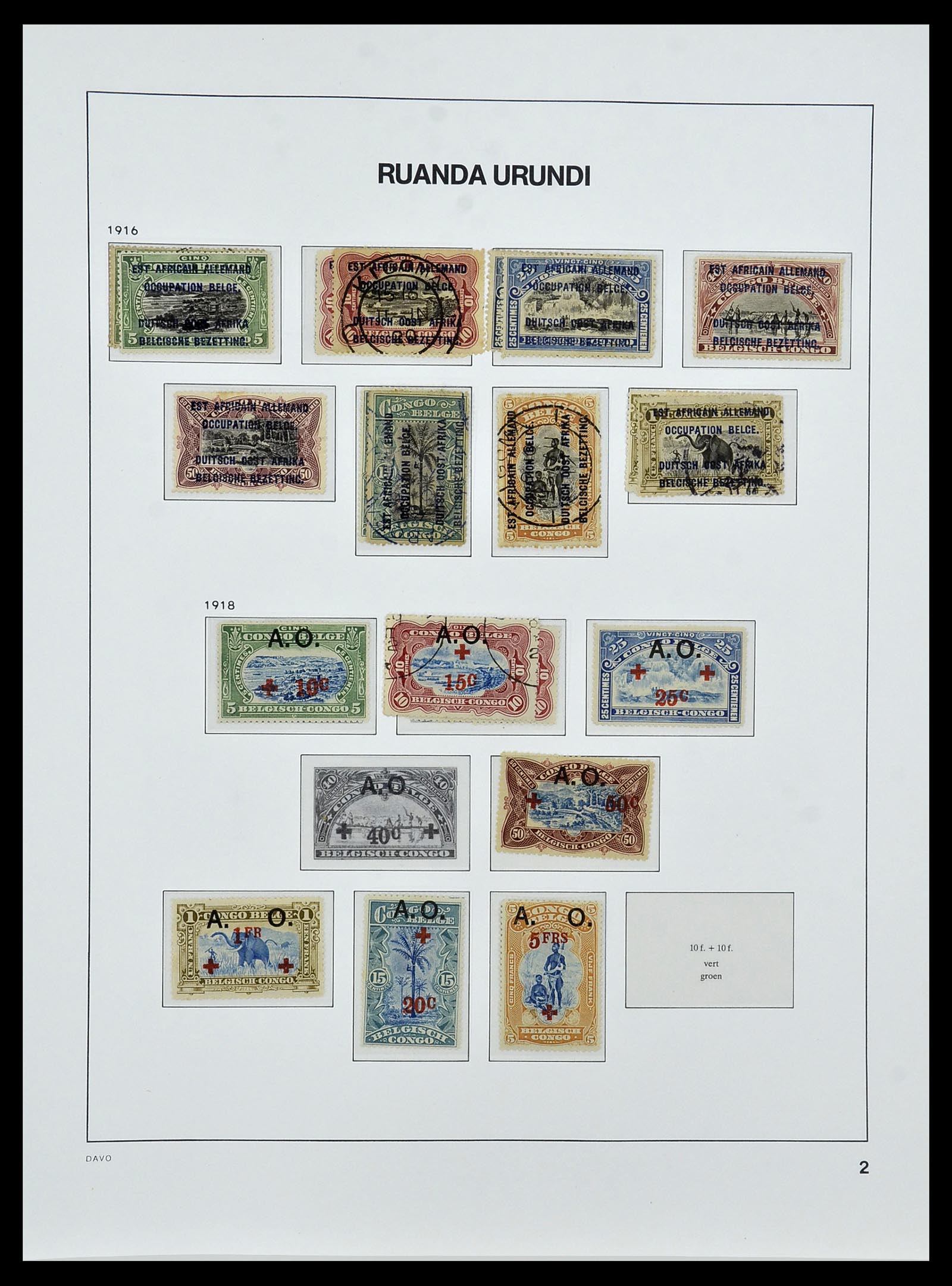 34522 033 - Postzegelverzameling 34522 Belgisch Congo 1886-1960.