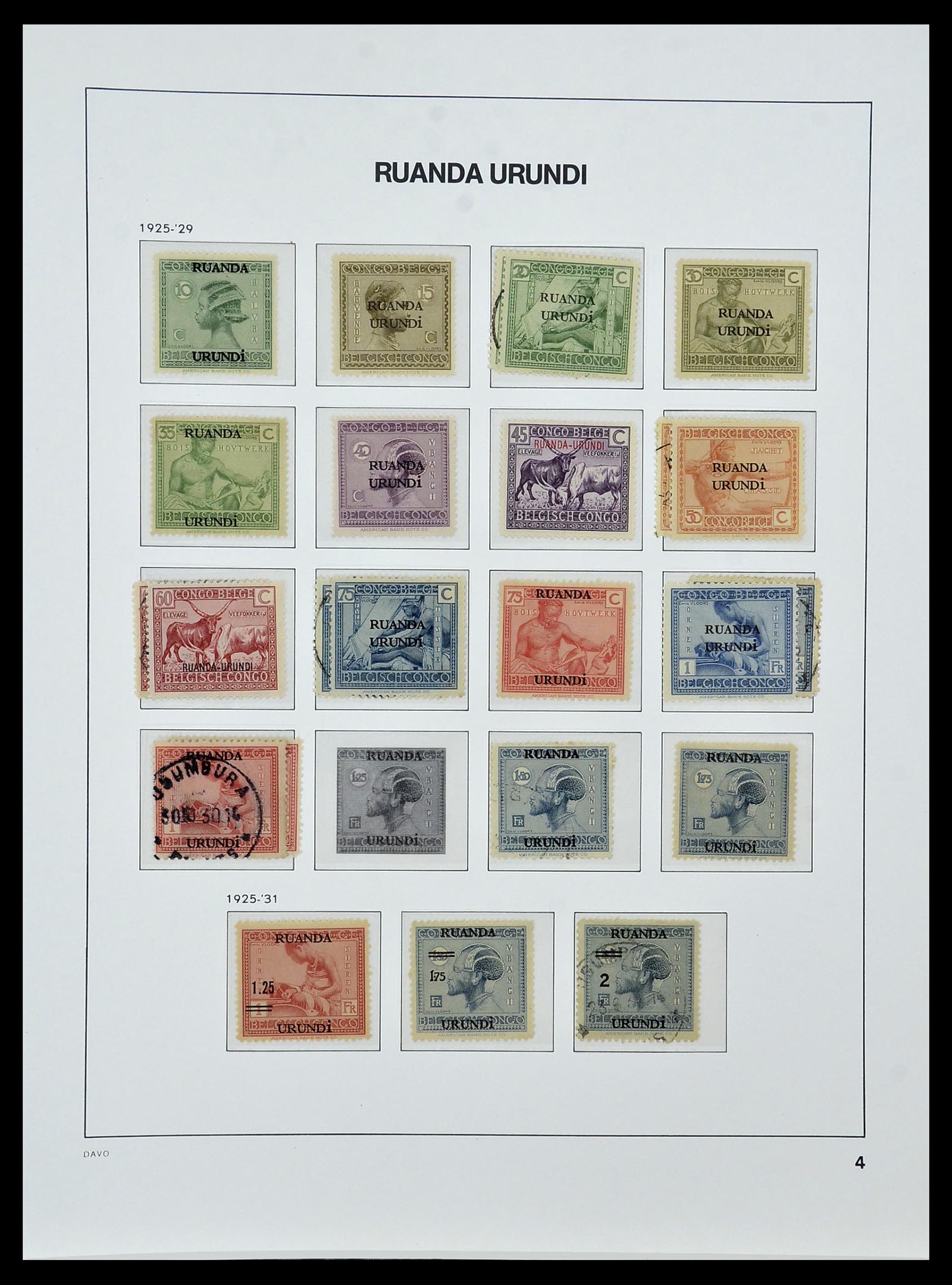 34522 035 - Postzegelverzameling 34522 Belgisch Congo 1886-1960.