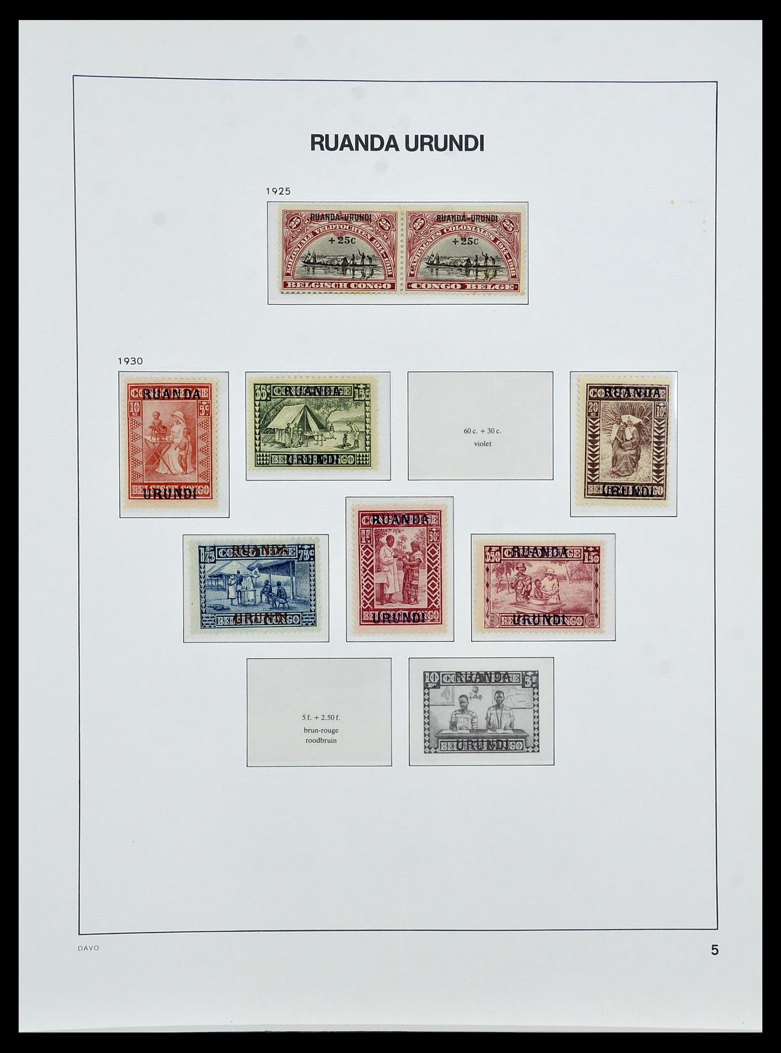 34522 036 - Stamp Collection 34522 Belgian Congo 1886-1960.