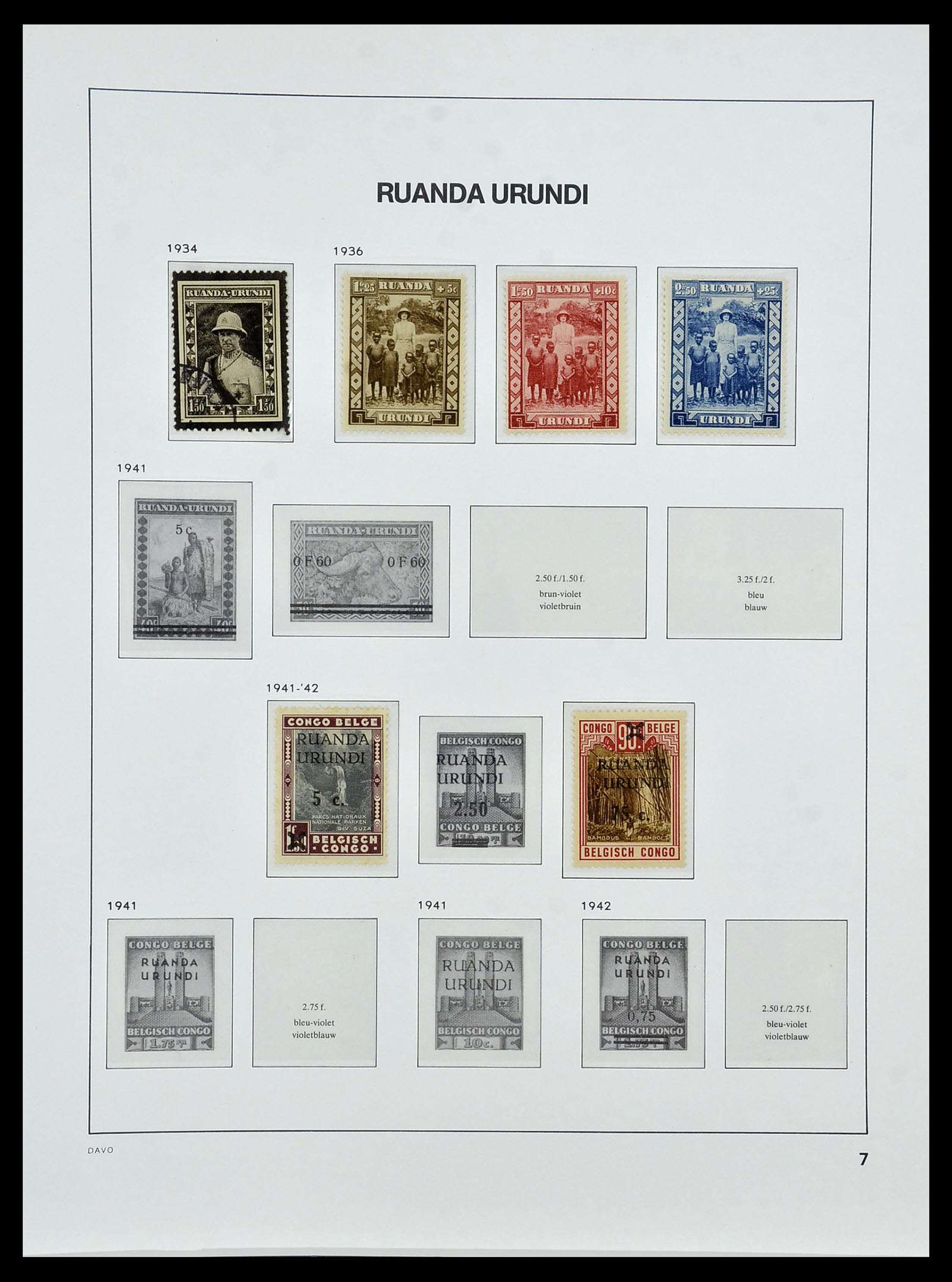 34522 038 - Postzegelverzameling 34522 Belgisch Congo 1886-1960.