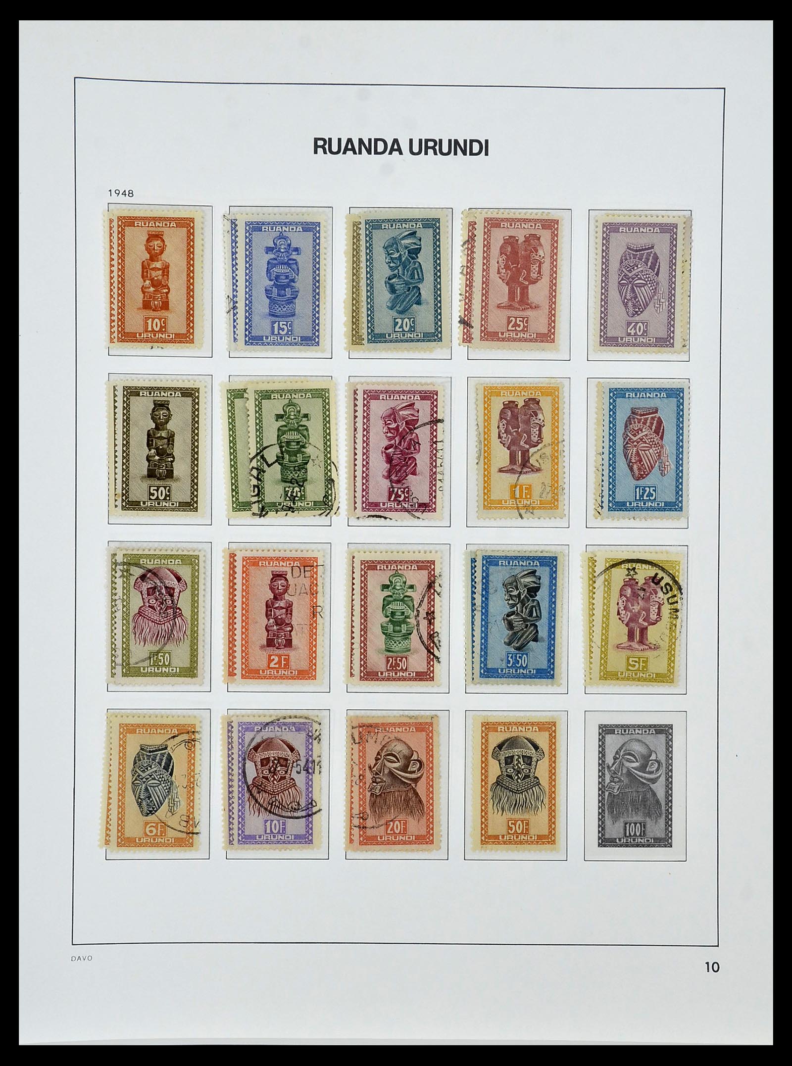 34522 040 - Postzegelverzameling 34522 Belgisch Congo 1886-1960.