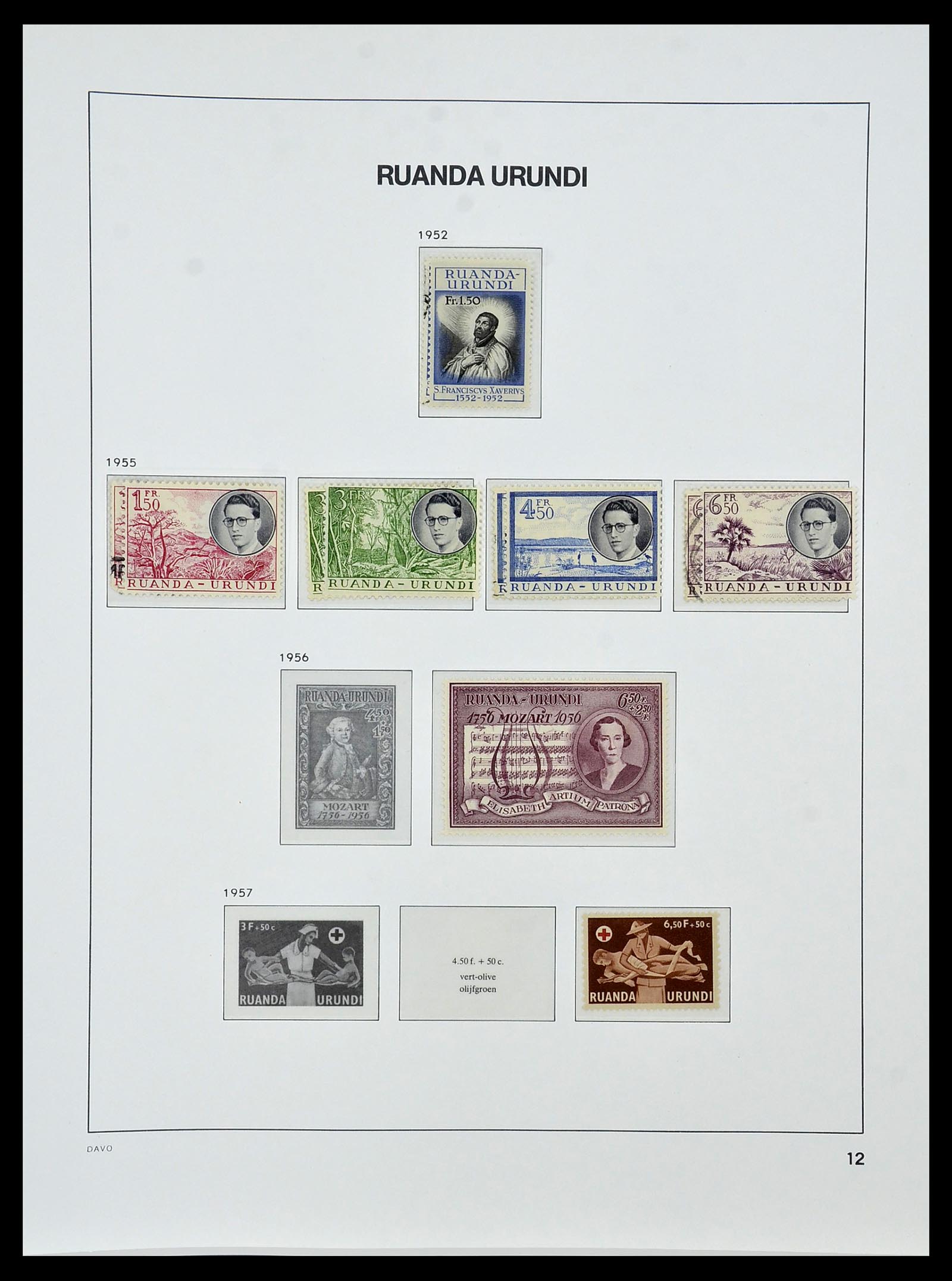 34522 042 - Postzegelverzameling 34522 Belgisch Congo 1886-1960.