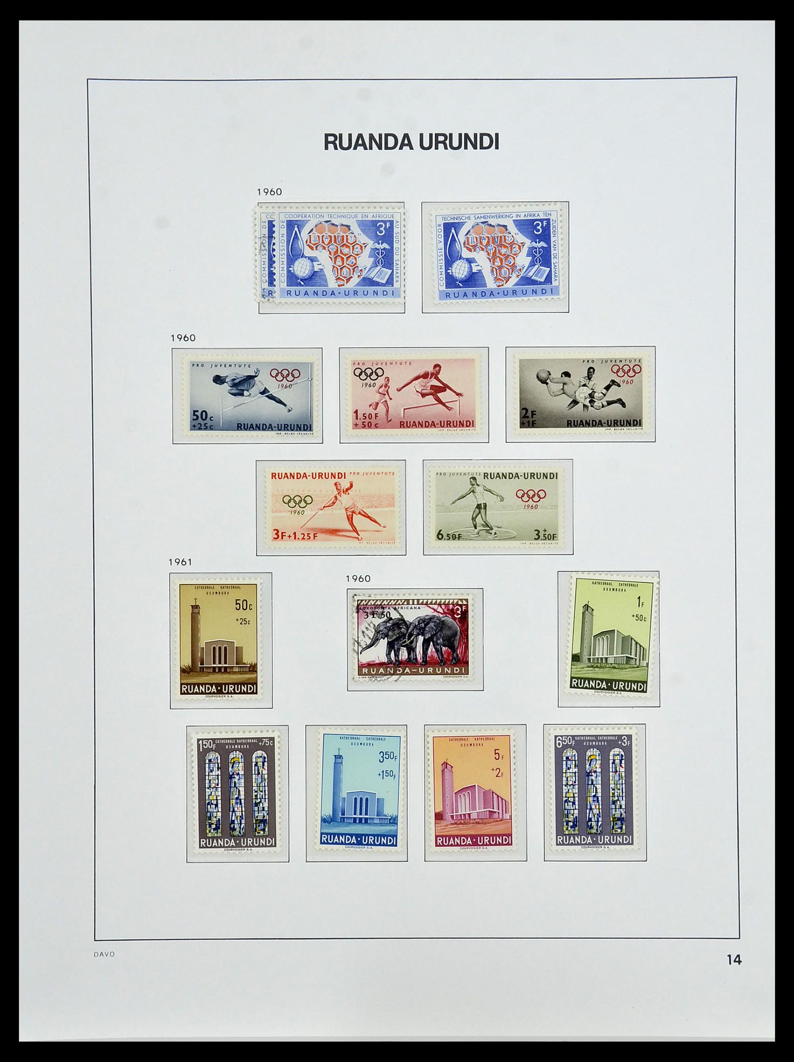 34522 044 - Postzegelverzameling 34522 Belgisch Congo 1886-1960.