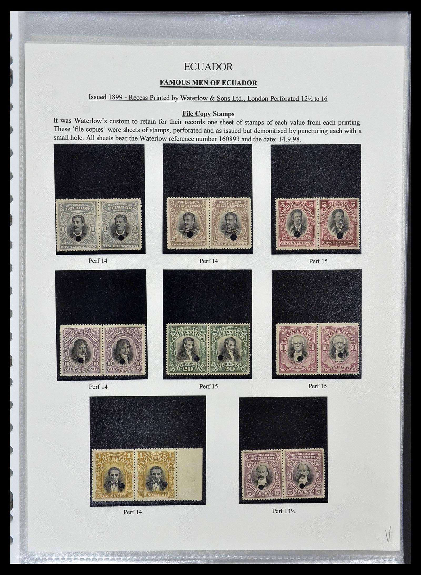34523 003 - Postzegelverzameling 34523 Ecuador 1899-1952.