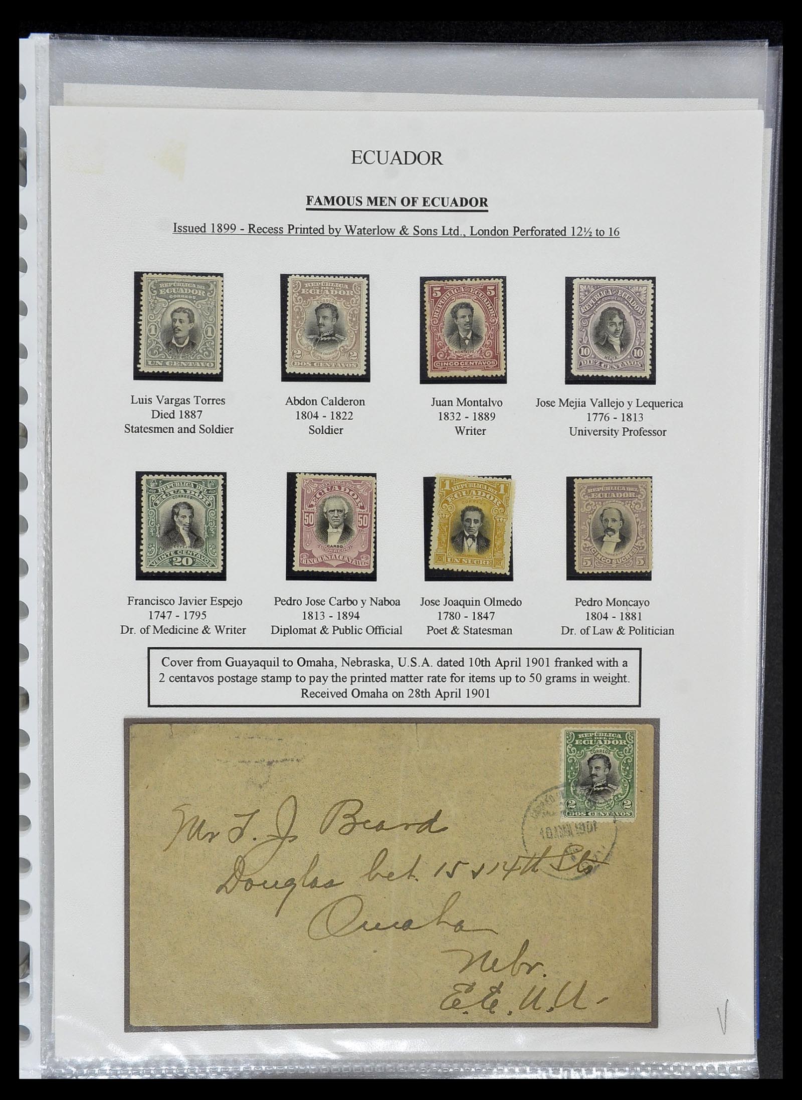 34523 006 - Postzegelverzameling 34523 Ecuador 1899-1952.