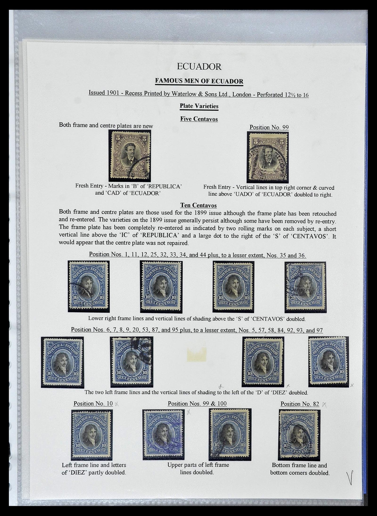 34523 016 - Postzegelverzameling 34523 Ecuador 1899-1952.