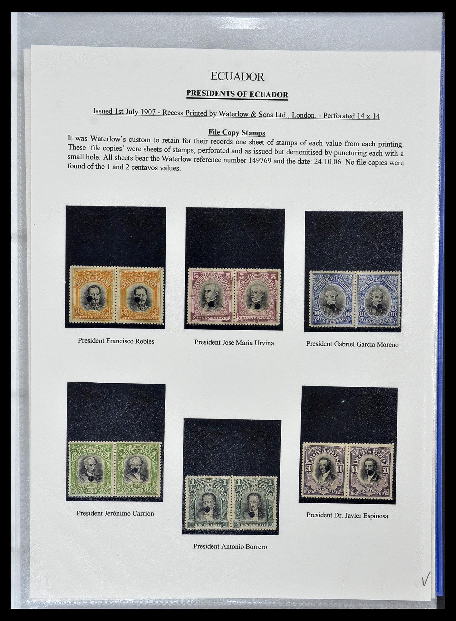 34523 019 - Postzegelverzameling 34523 Ecuador 1899-1952.