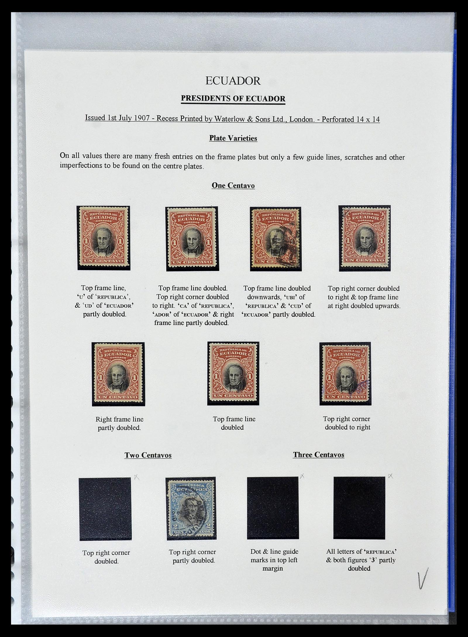 34523 020 - Postzegelverzameling 34523 Ecuador 1899-1952.