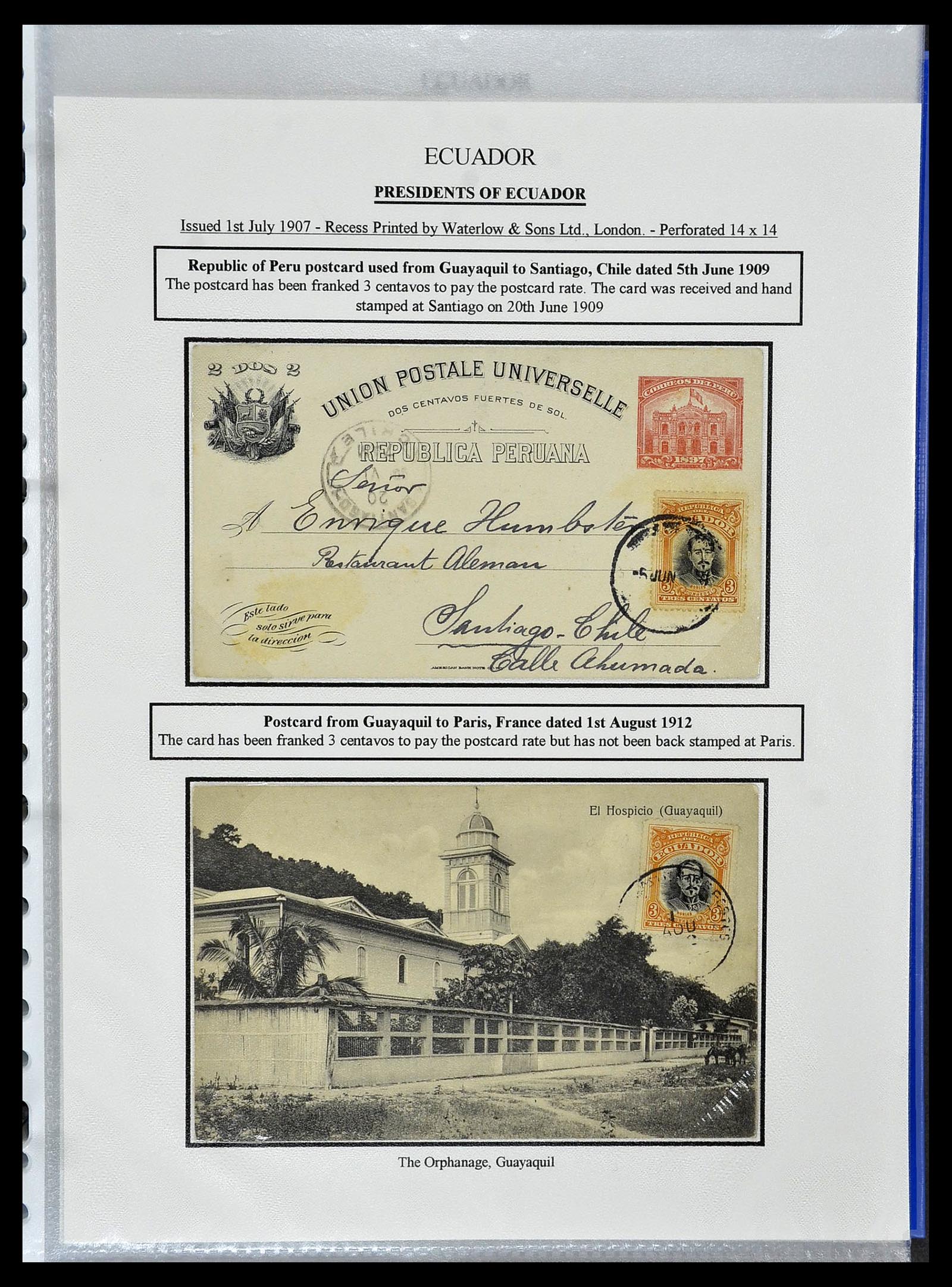 34523 023 - Postzegelverzameling 34523 Ecuador 1899-1952.