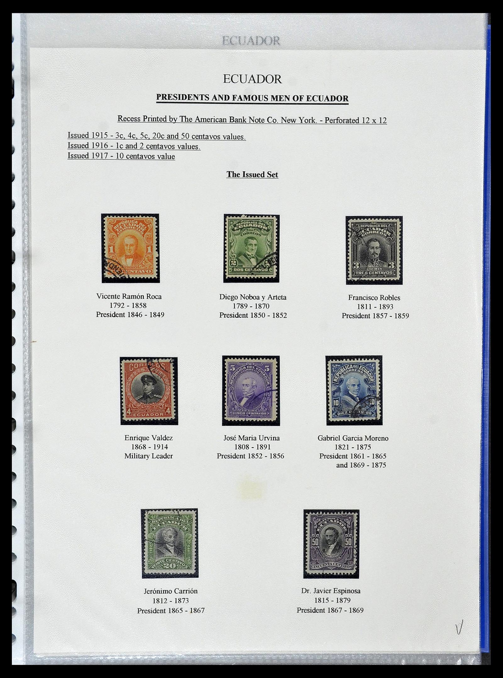 34523 025 - Postzegelverzameling 34523 Ecuador 1899-1952.