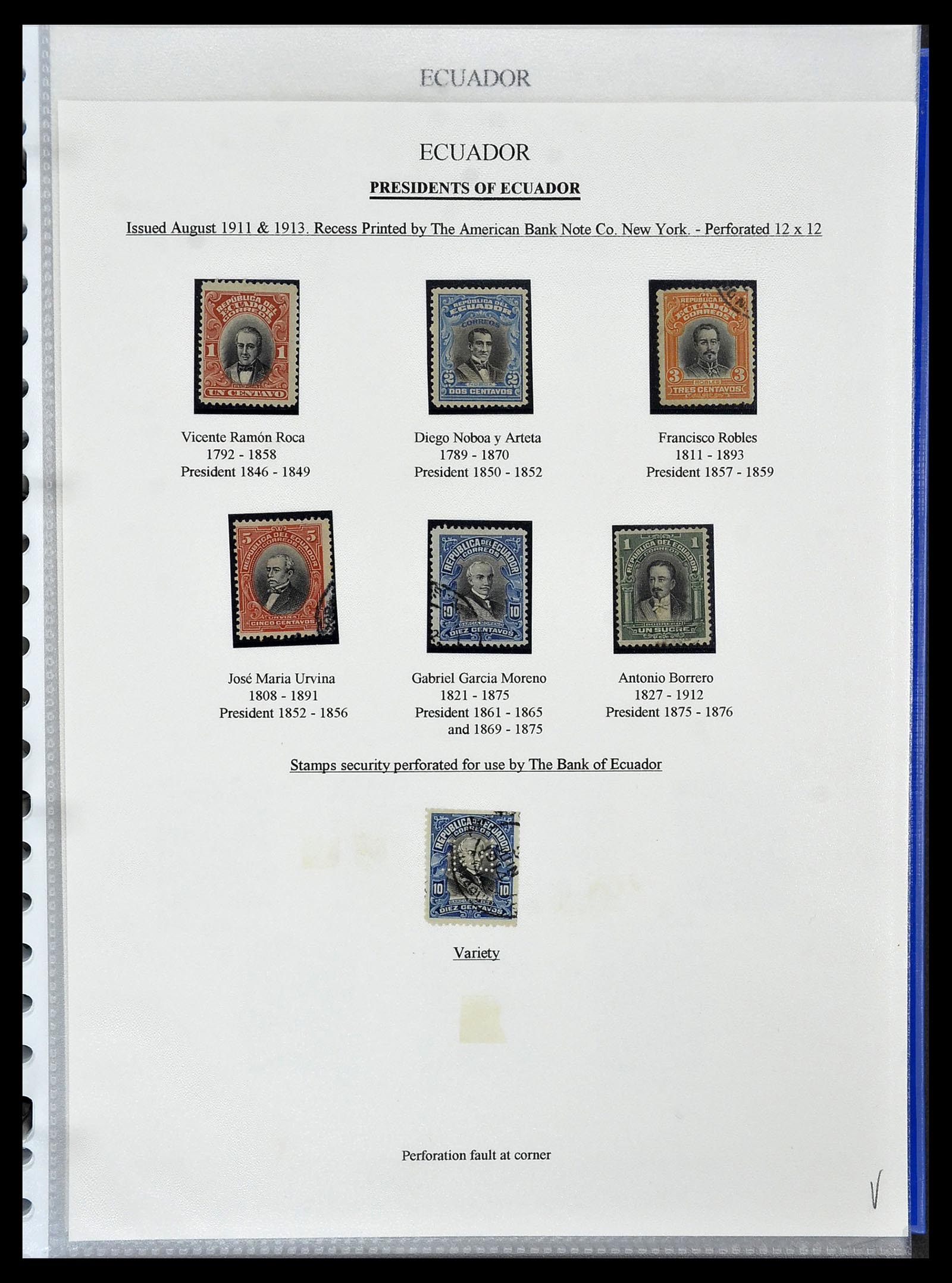 34523 026 - Postzegelverzameling 34523 Ecuador 1899-1952.
