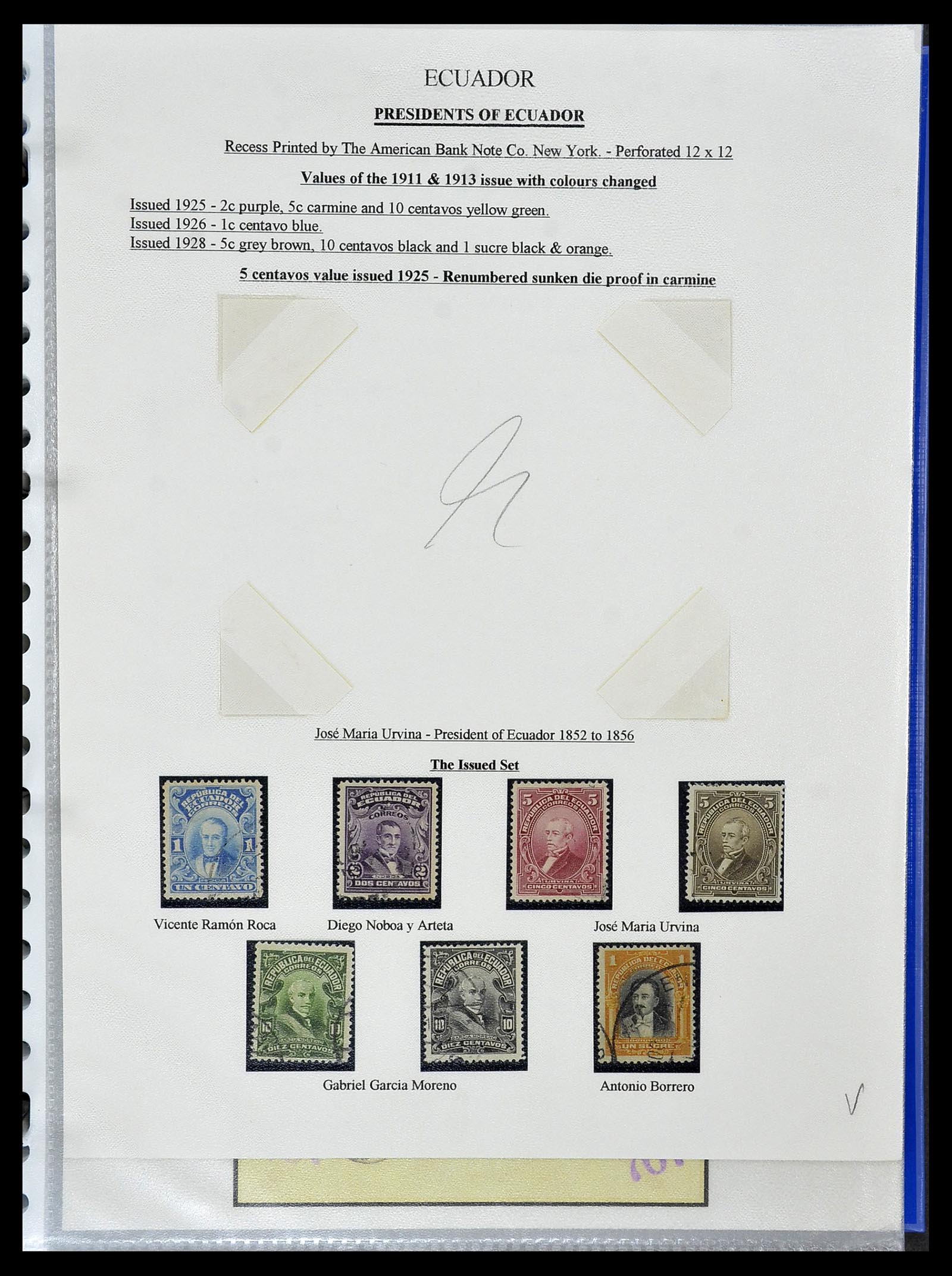 34523 027 - Postzegelverzameling 34523 Ecuador 1899-1952.