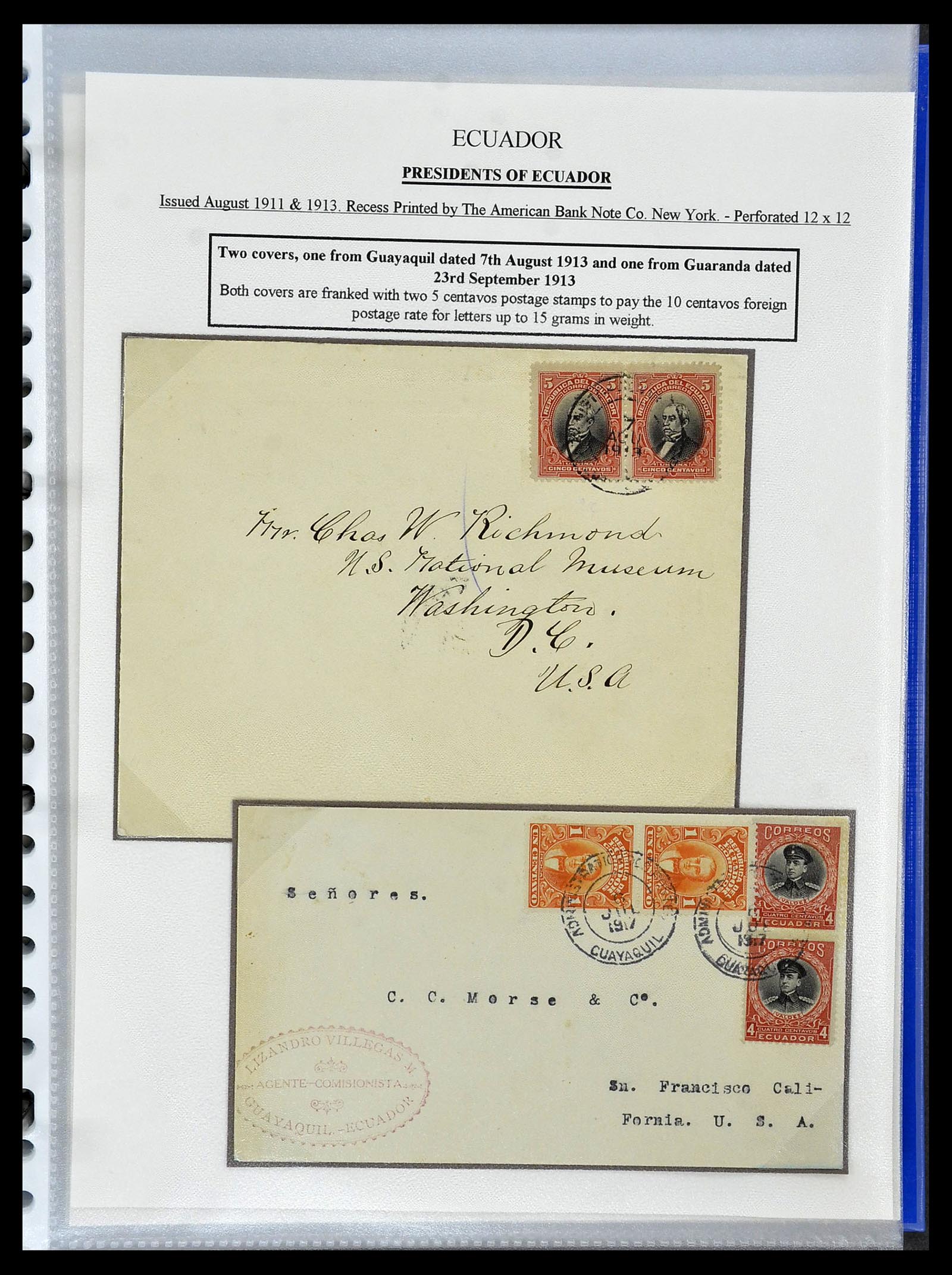 34523 030 - Postzegelverzameling 34523 Ecuador 1899-1952.