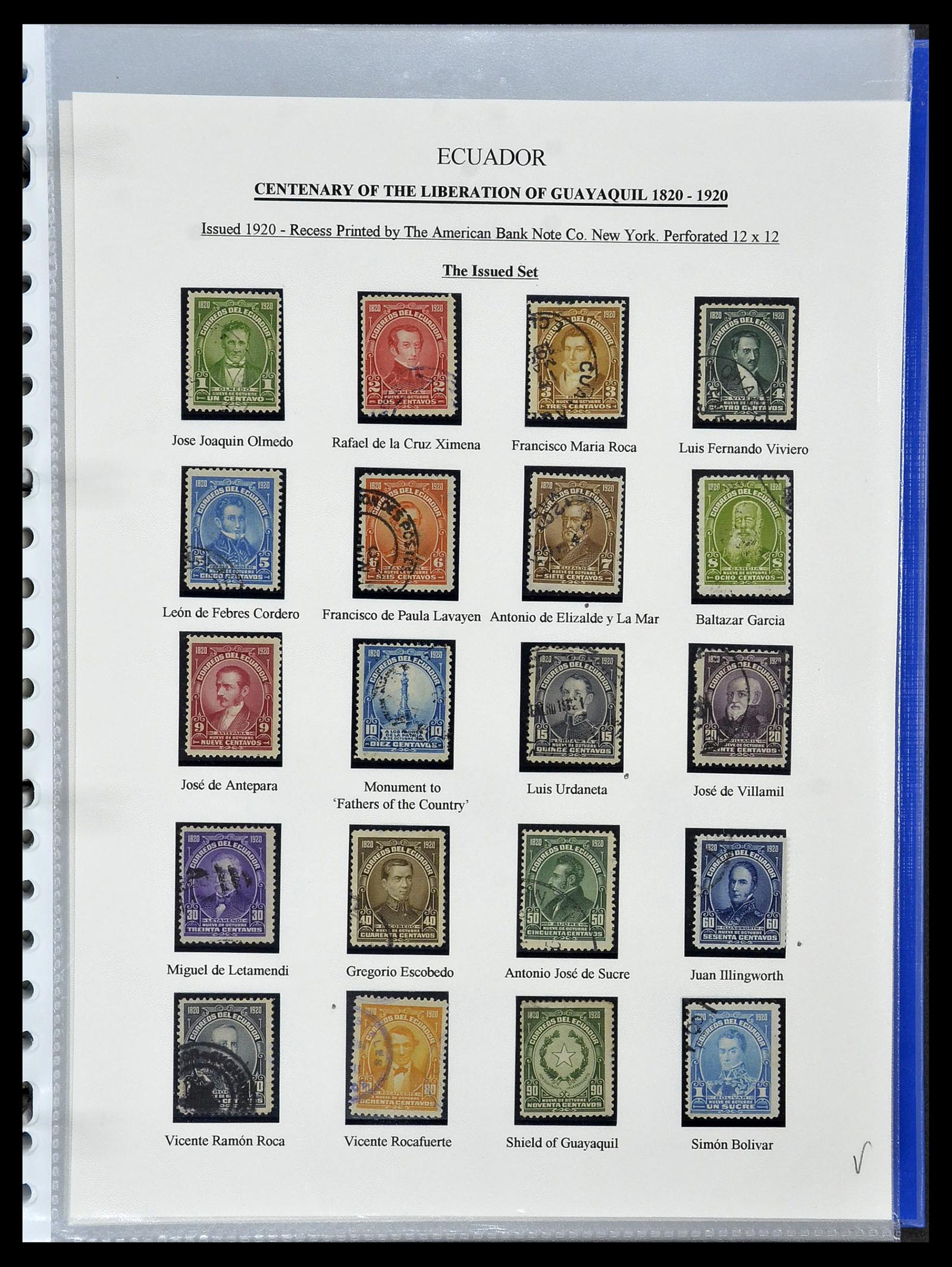 34523 035 - Postzegelverzameling 34523 Ecuador 1899-1952.