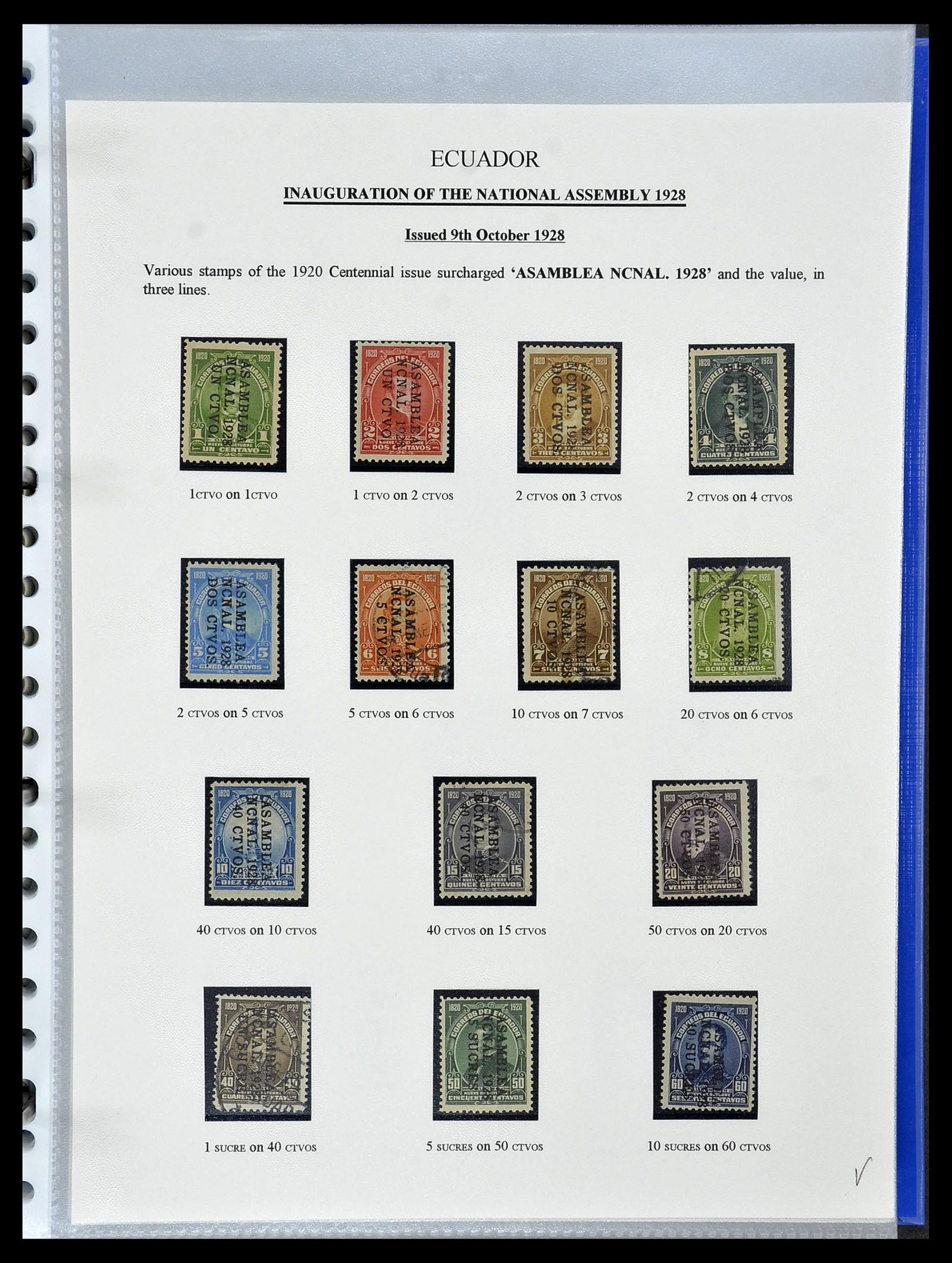 34523 036 - Postzegelverzameling 34523 Ecuador 1899-1952.