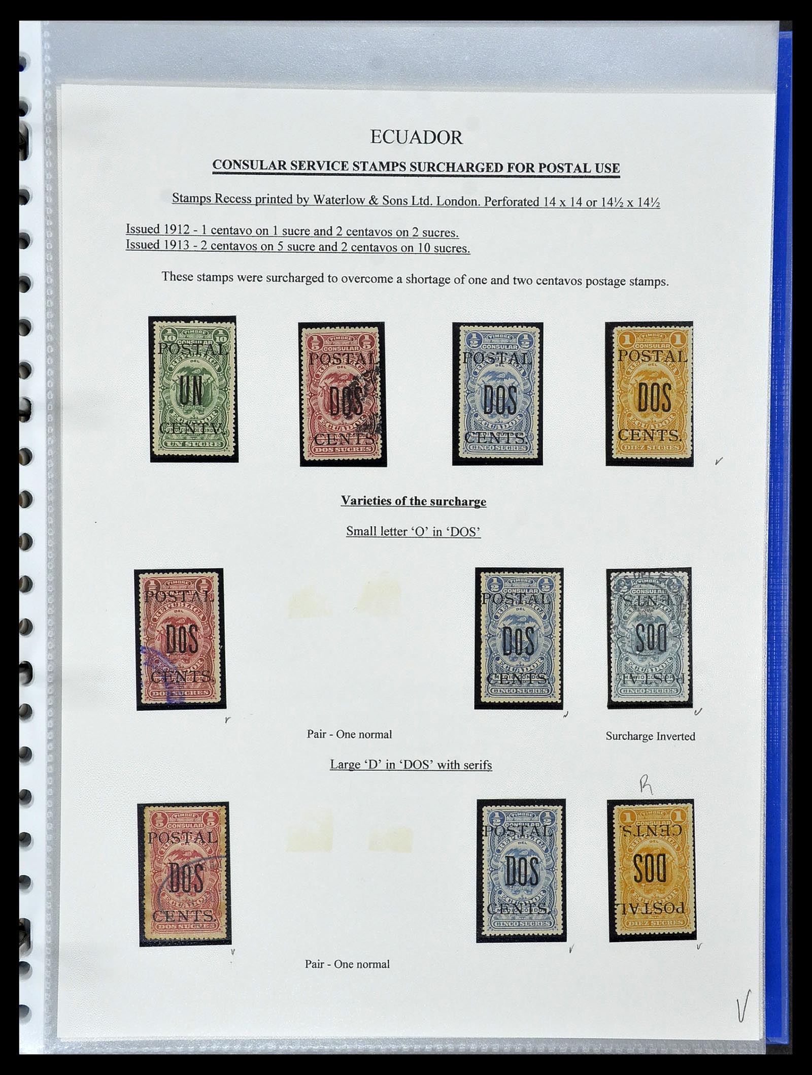 34523 038 - Stamp Collection 34523 Ecuador 1899-1952.