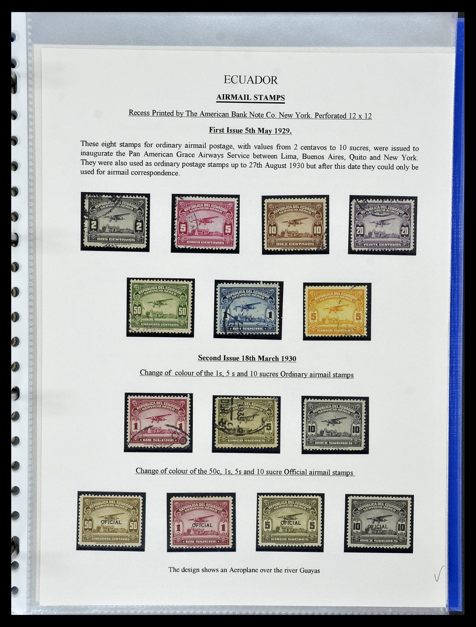 34523 042 - Postzegelverzameling 34523 Ecuador 1899-1952.