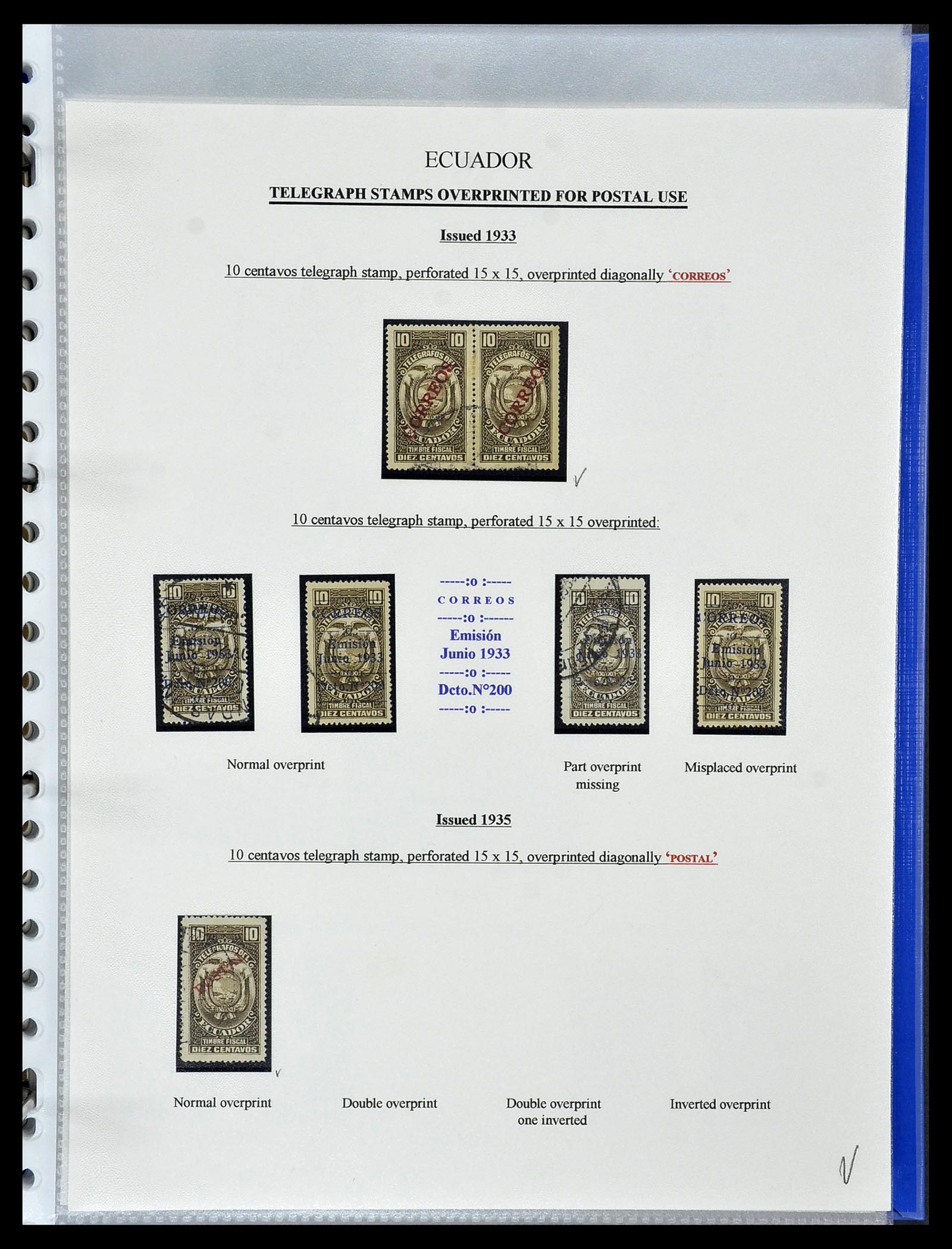34523 046 - Stamp Collection 34523 Ecuador 1899-1952.