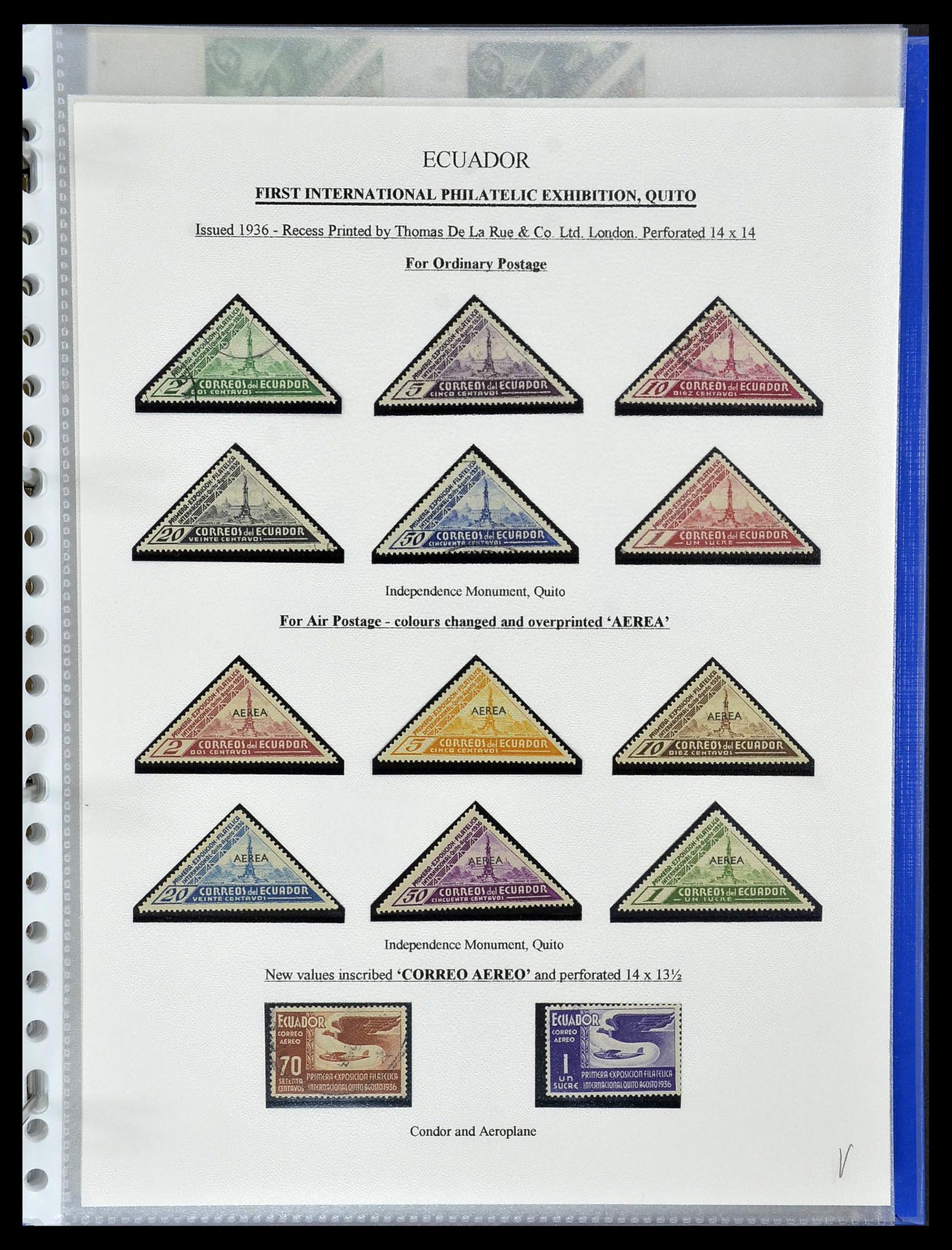 34523 052 - Postzegelverzameling 34523 Ecuador 1899-1952.