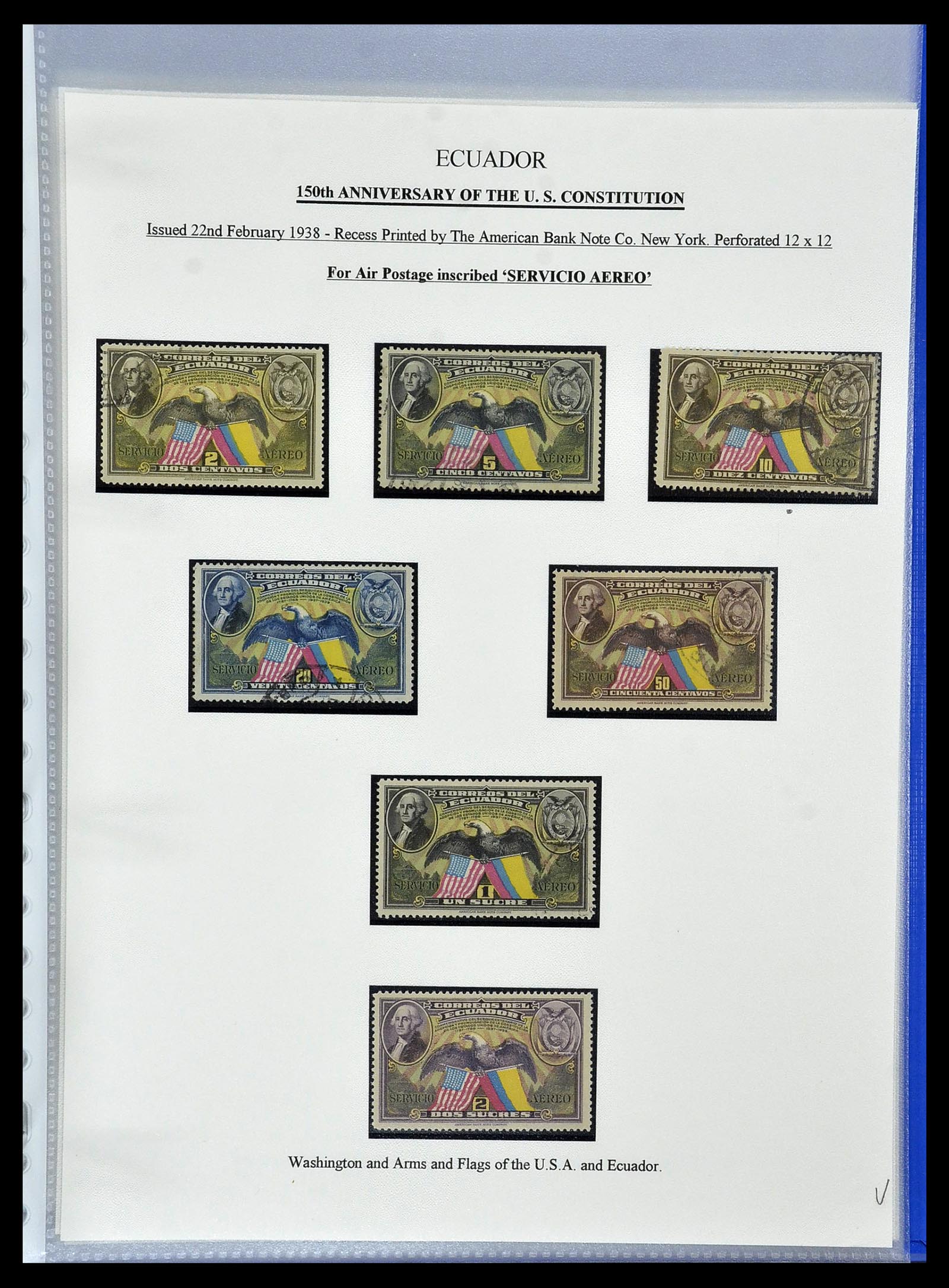 34523 062 - Postzegelverzameling 34523 Ecuador 1899-1952.