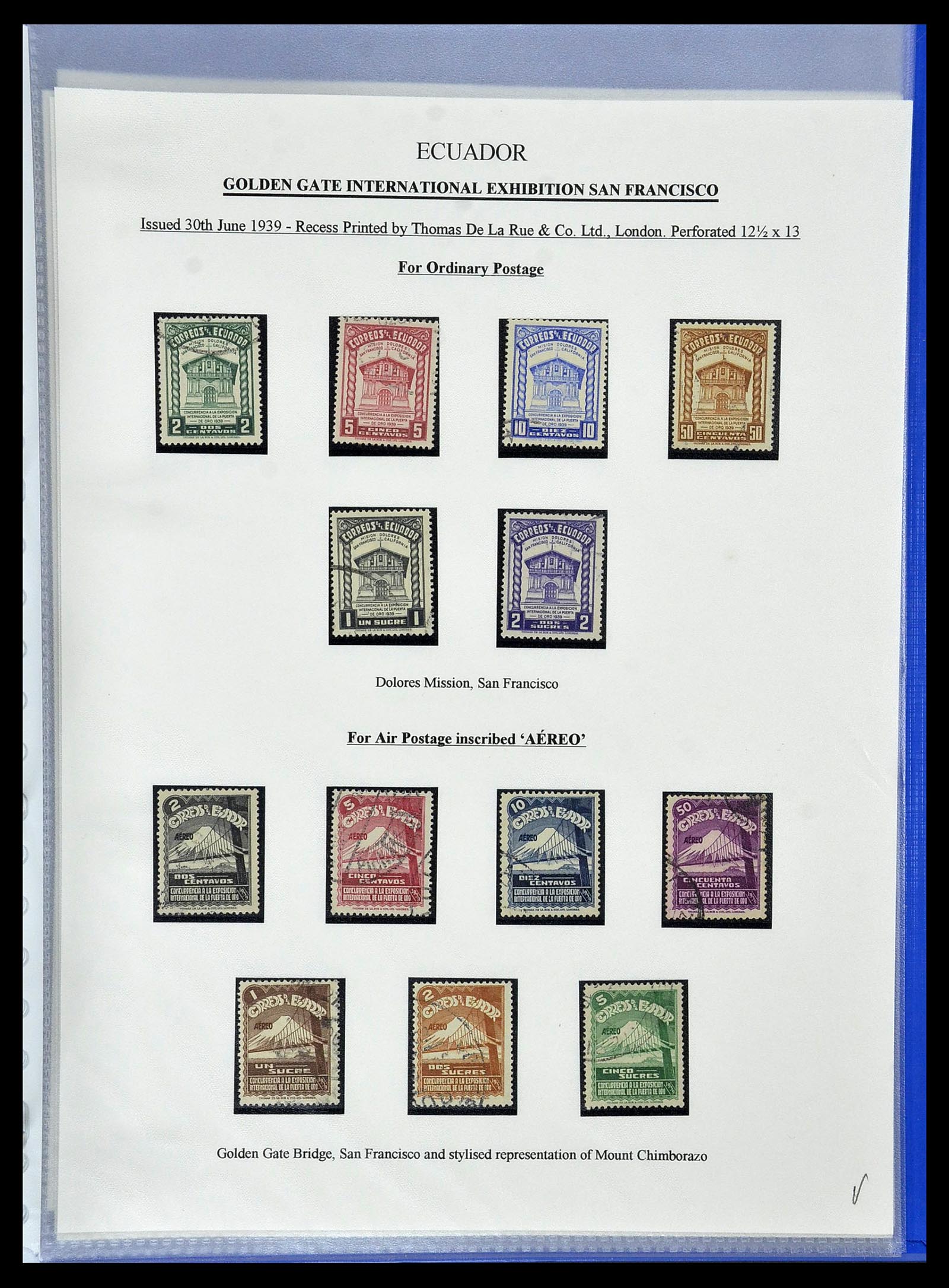 34523 065 - Postzegelverzameling 34523 Ecuador 1899-1952.